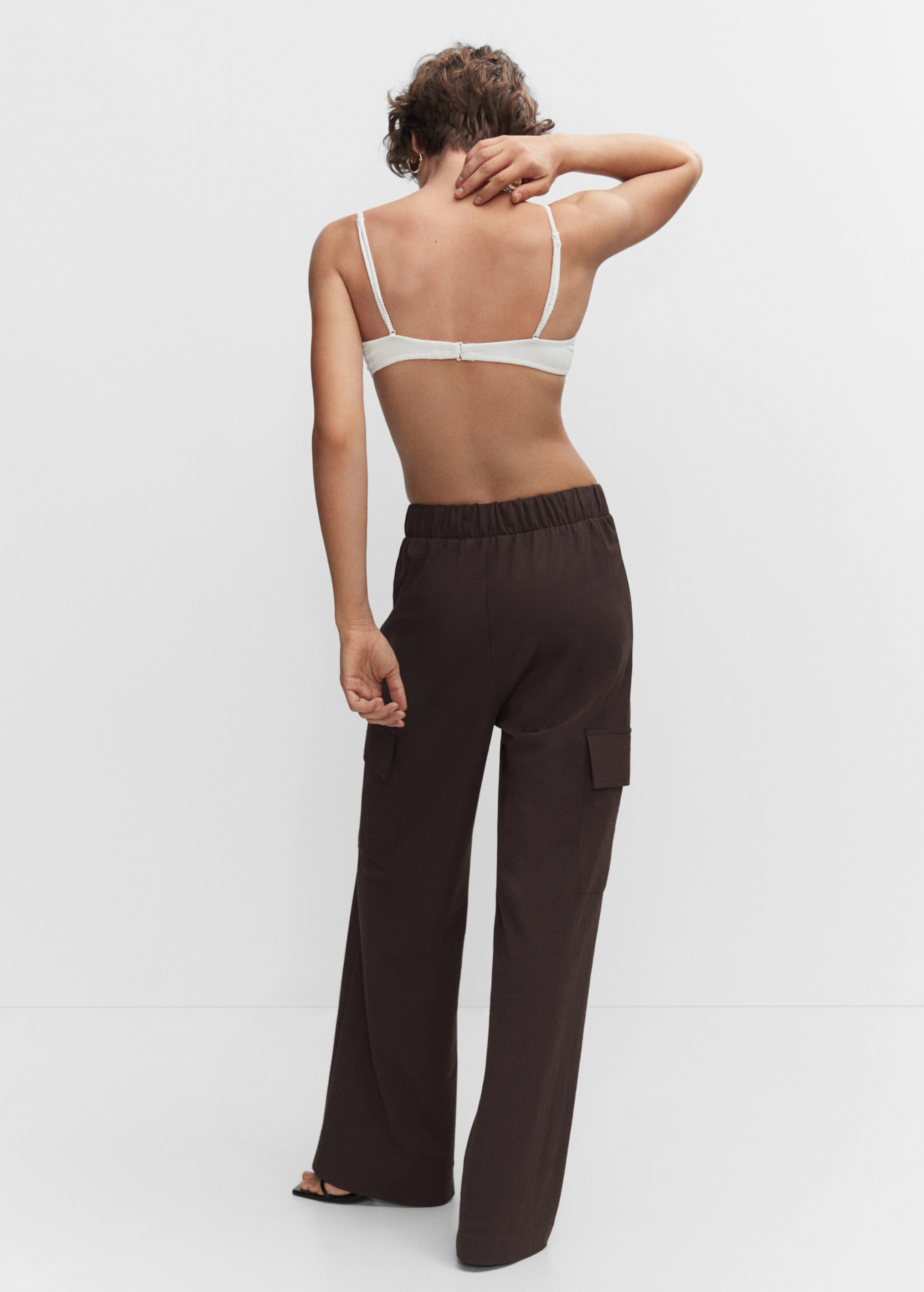 Wideleg cargo style trousers - Reverse of the article