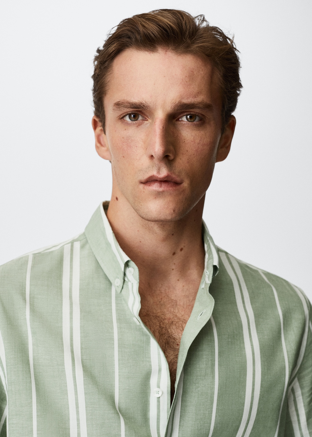 Striped cotton shirt - Details of the article 4