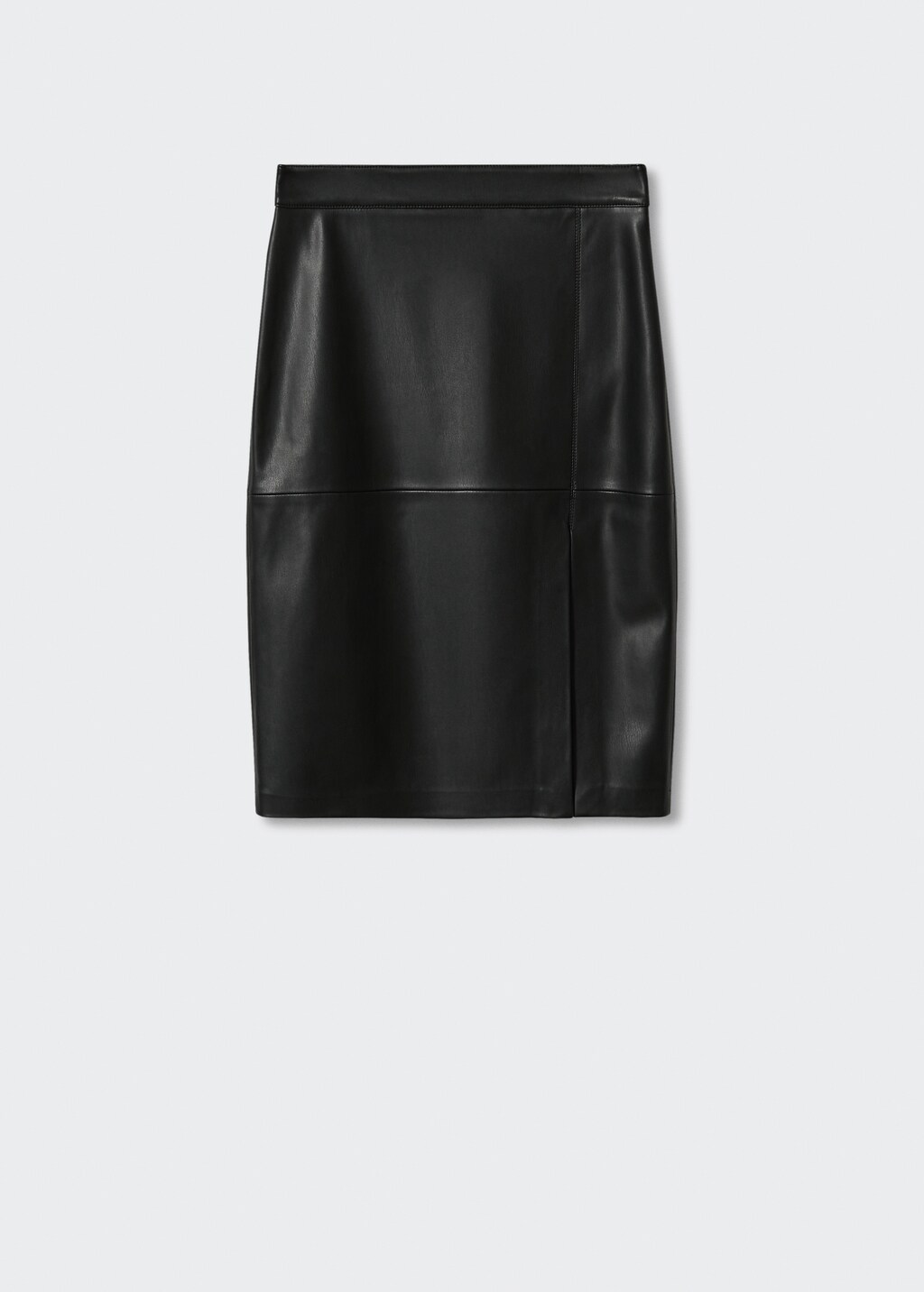 Faux-leather pencil skirt - Article without model