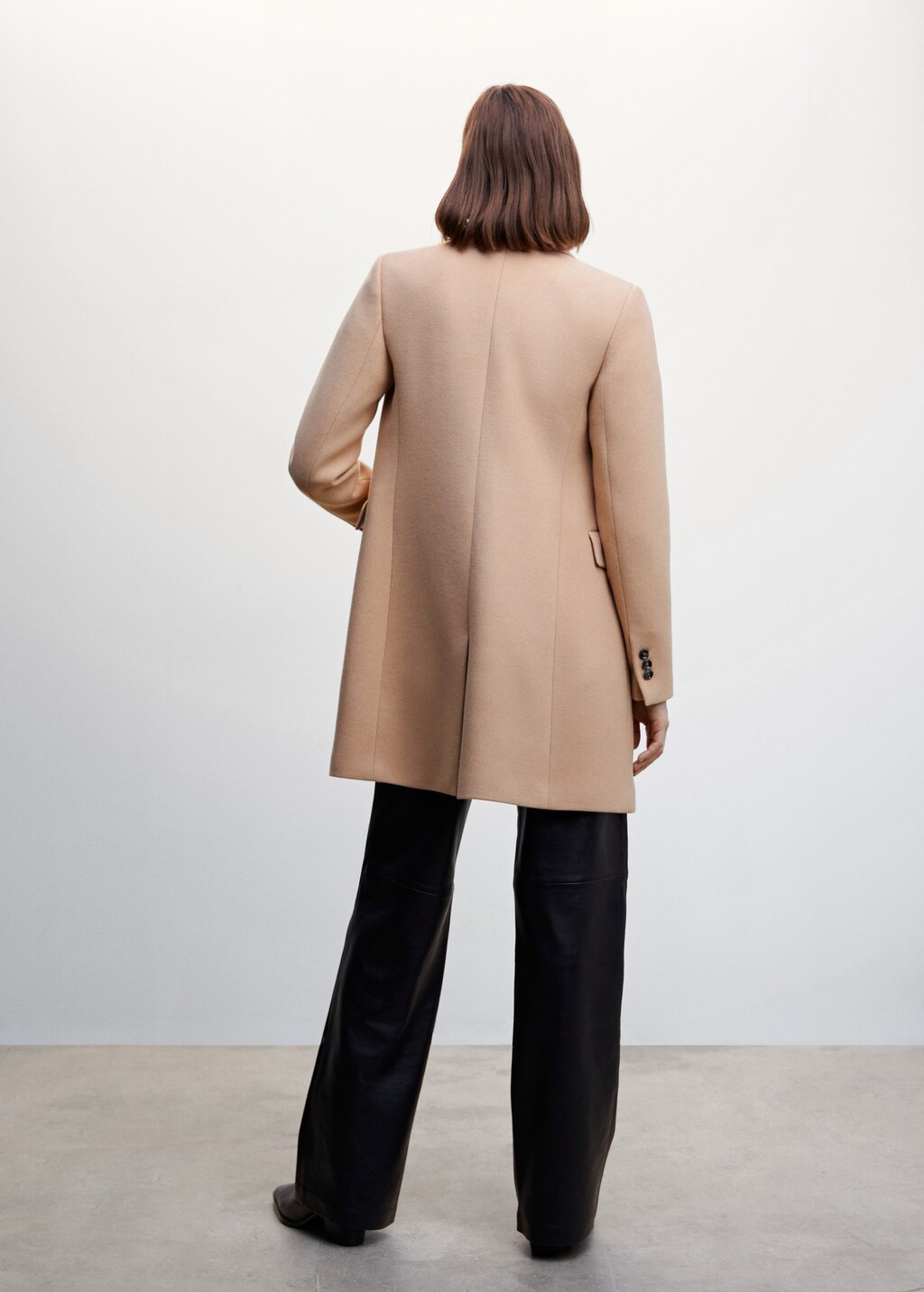 Manteau croisé laine - Verso de l’article