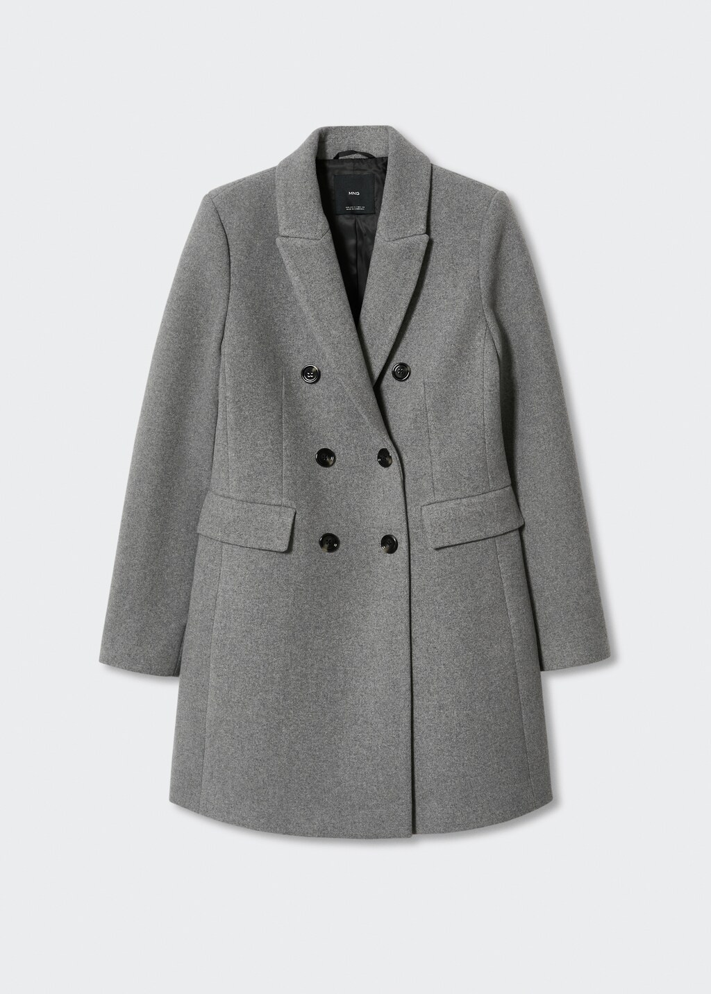 Wool double-breasted coat - Article without model