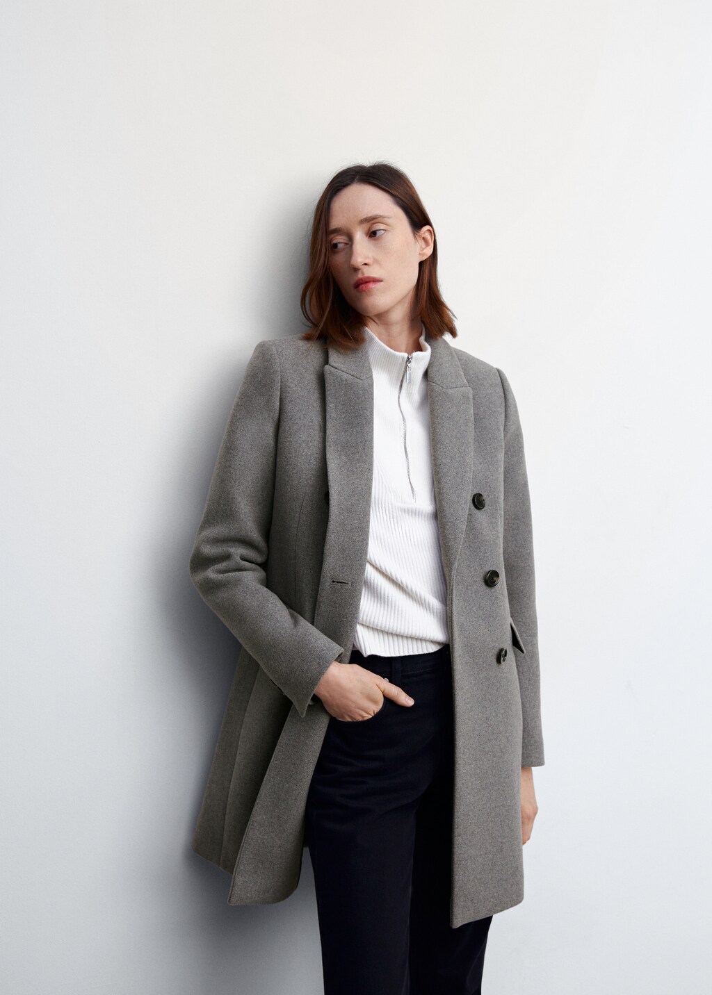 Manteau croisé laine - Détail de l'article 2