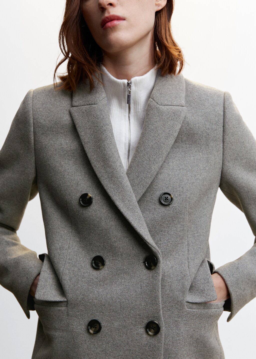 Wool double-breasted coat - Details of the article 6