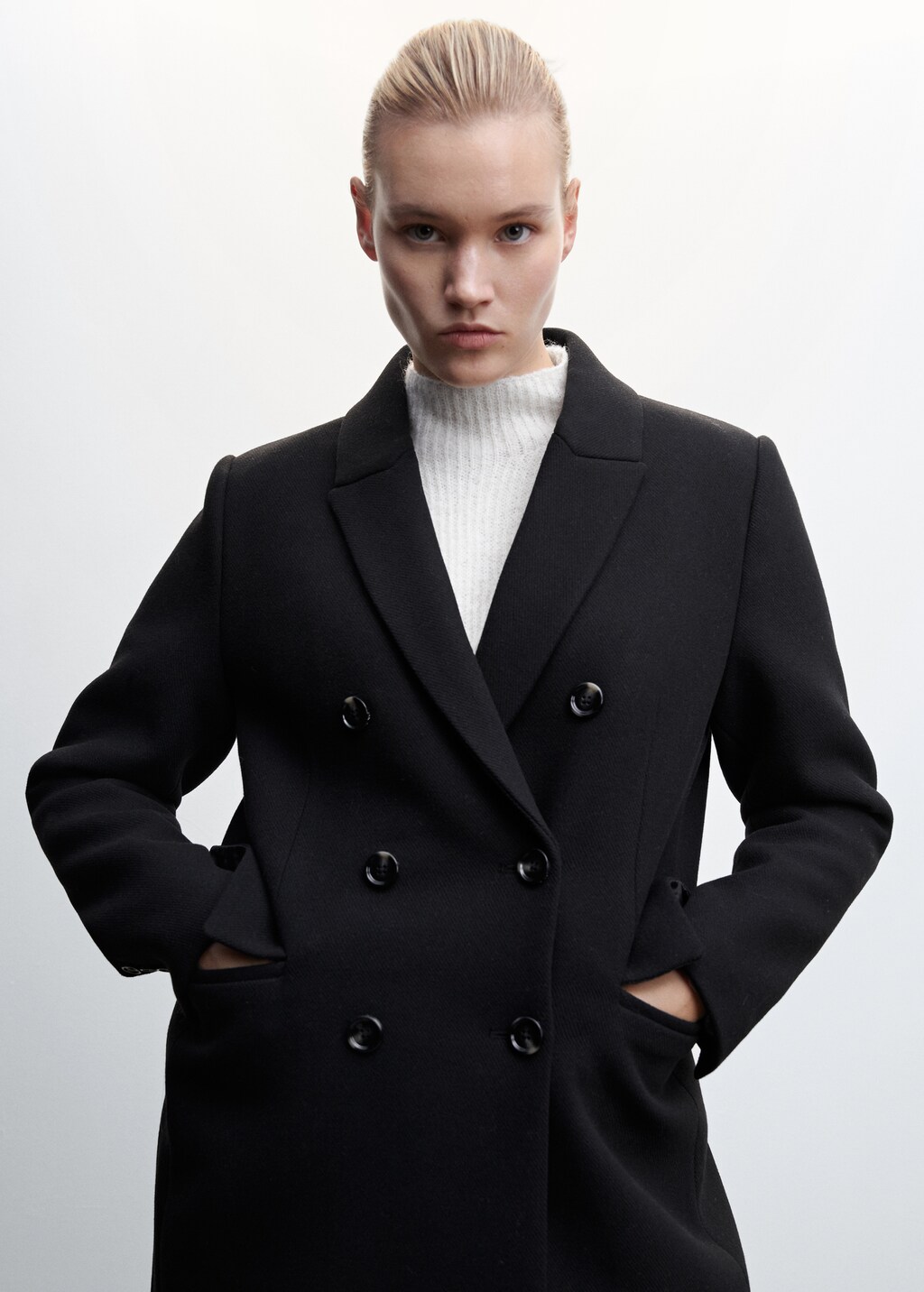 Wool double-breasted coat - Details of the article 5