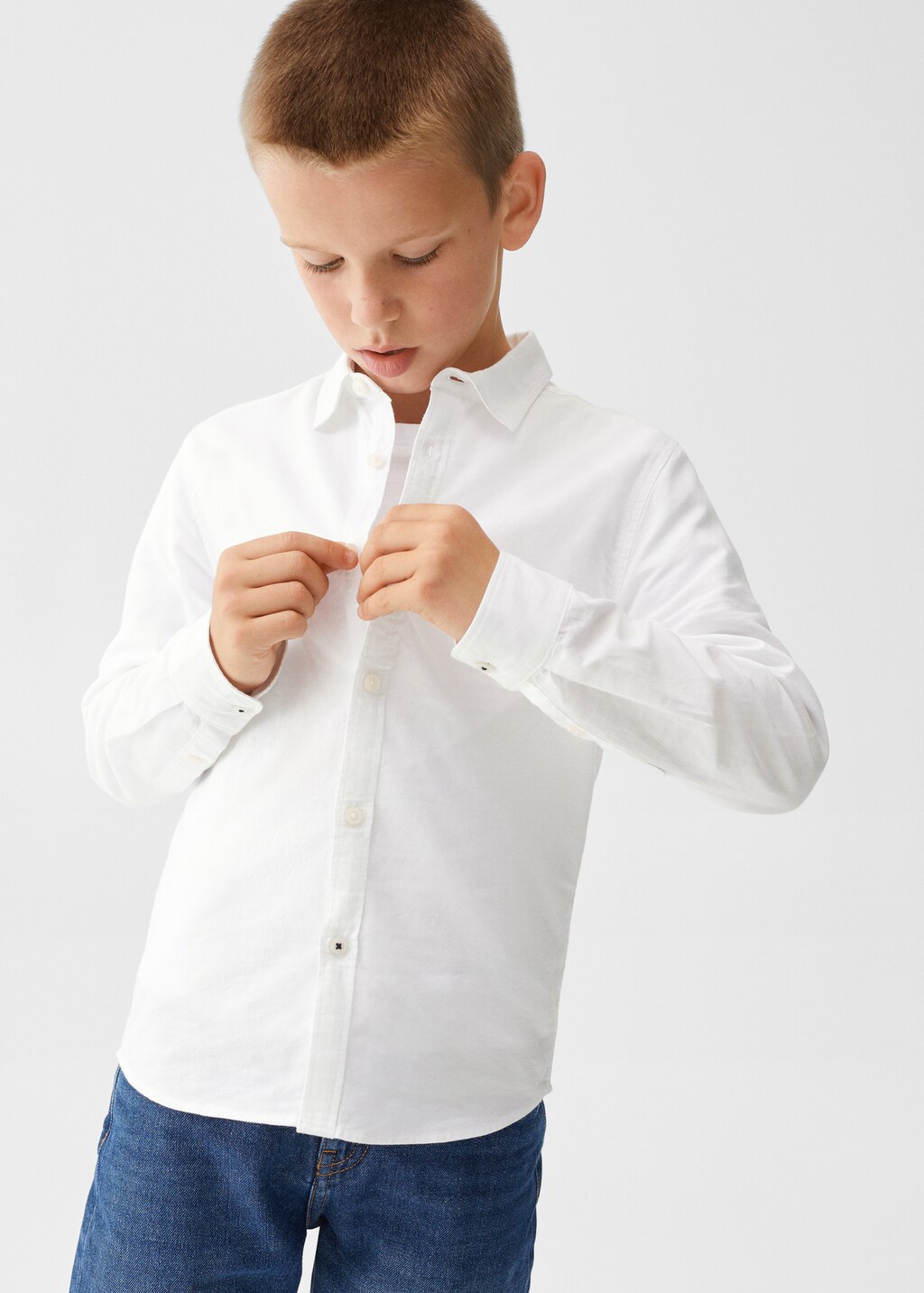 Oxford cotton shirt - Medium plane