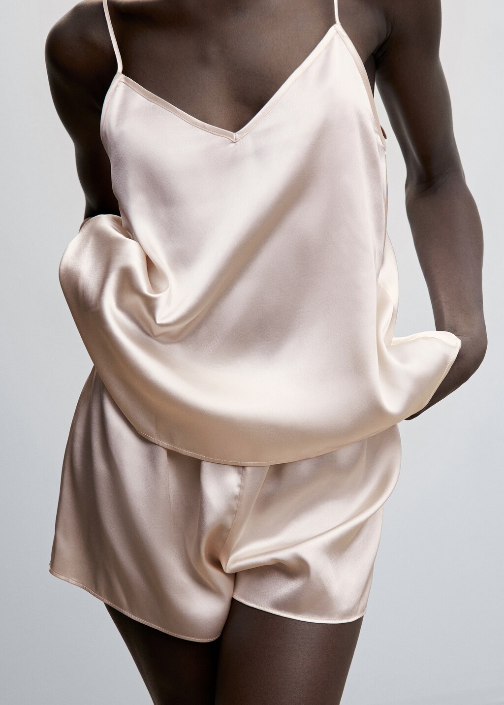 Satin top with straps - Details of the article 6