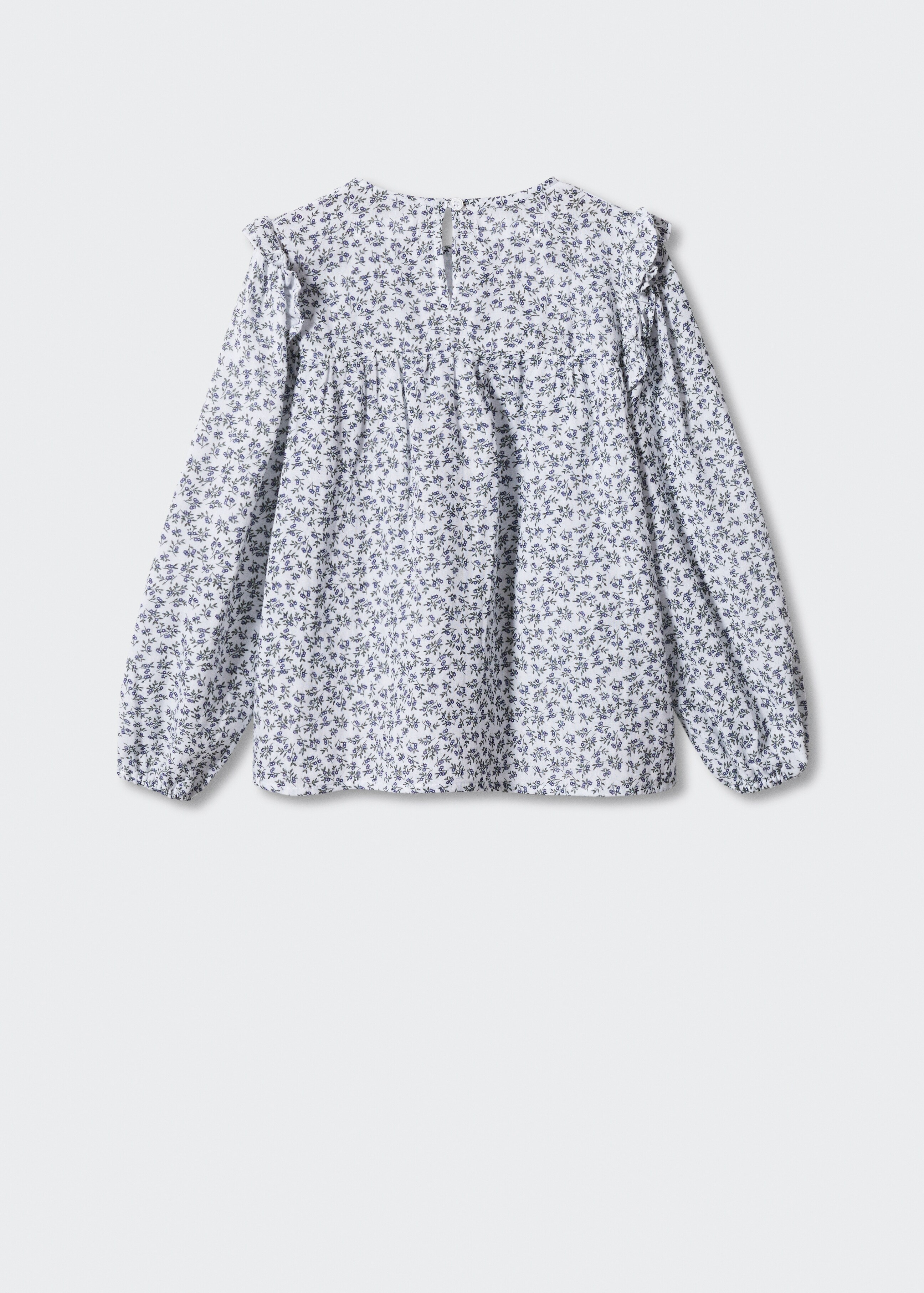 Ruffles printed blouse - Reverse of the article