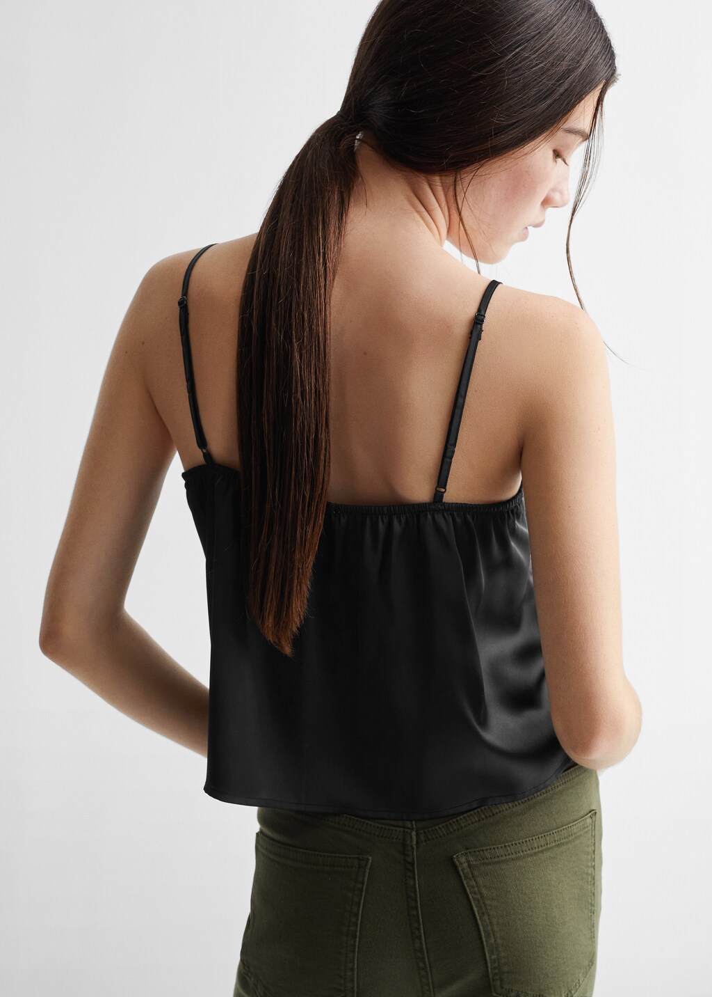 Ruffle cropped top - Reverse of the article