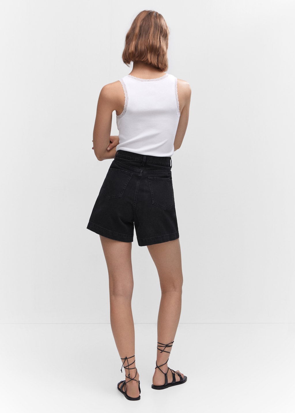 Shorts slouchy pressveck - Artikelns baksida