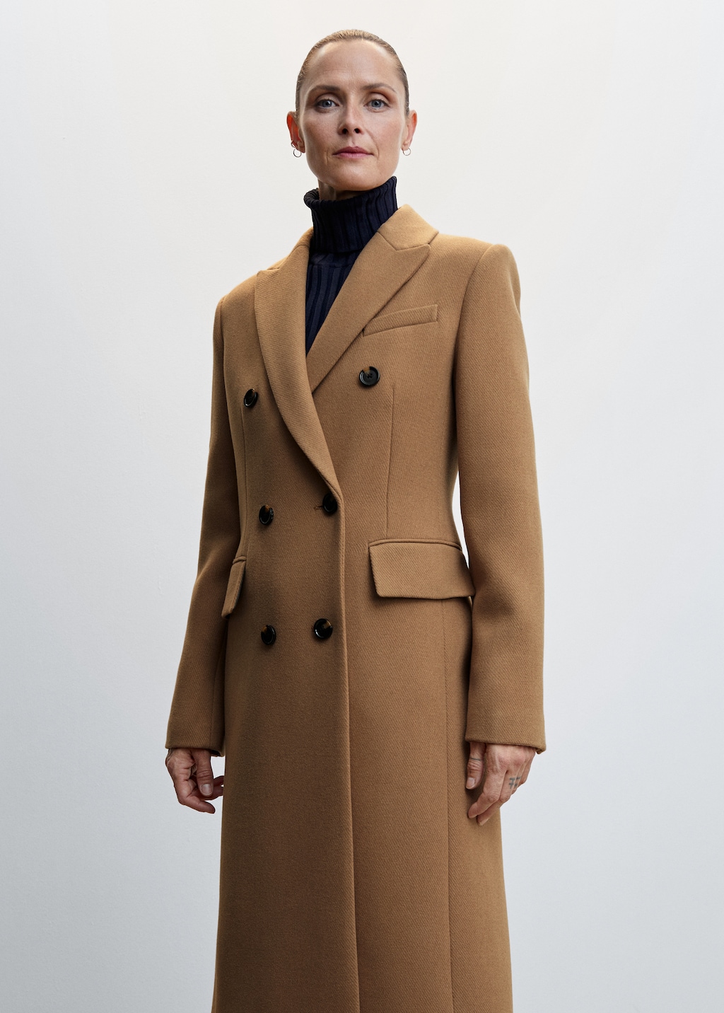 Tailored wool coat - Medium plane