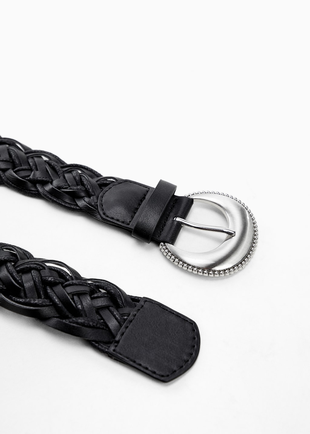 Braided buckle belt - Medium plane