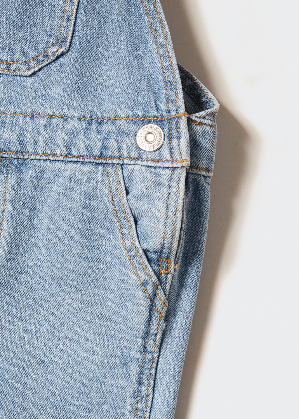 Lined denim dungarees - Details of the article 0