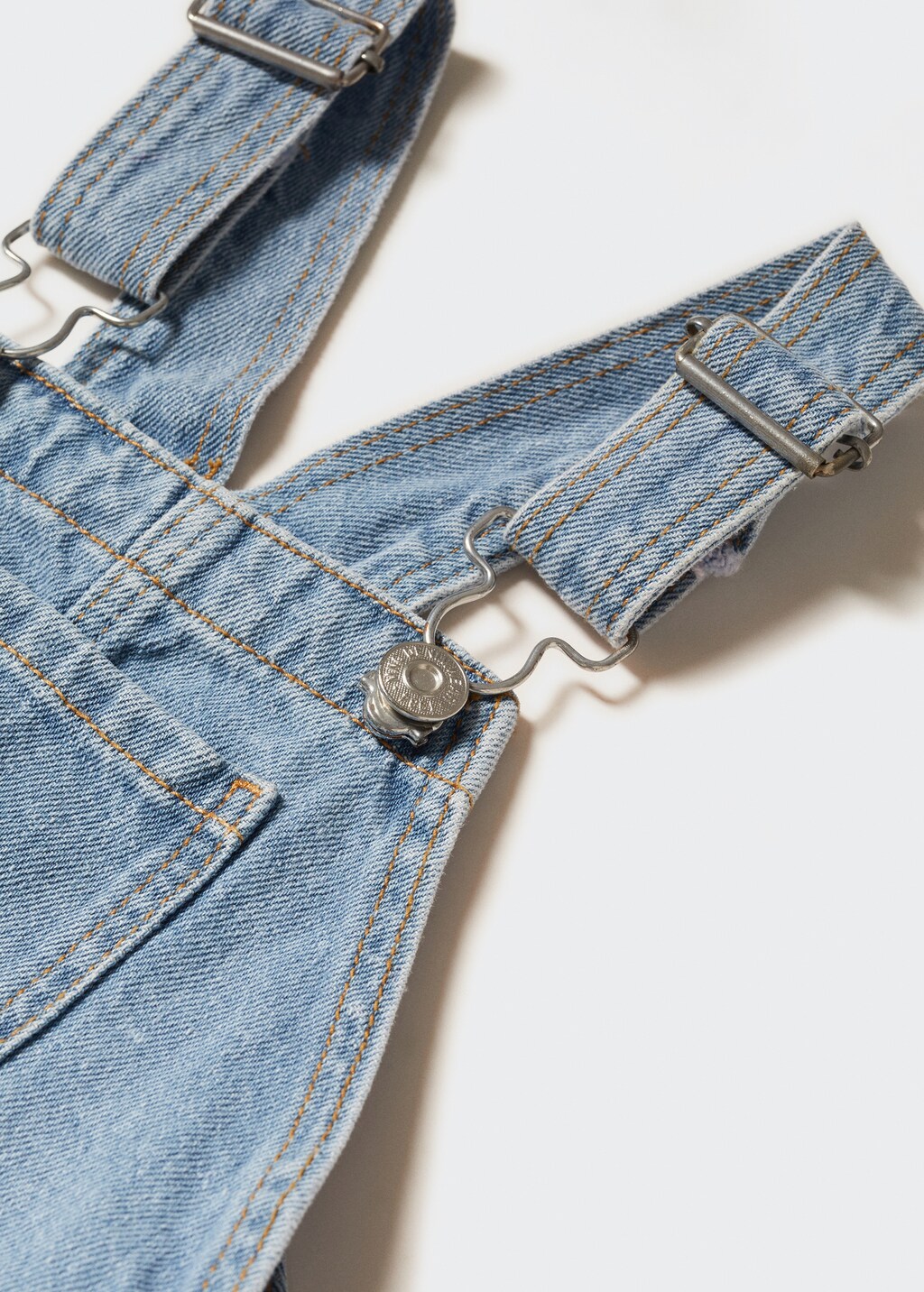 Lined denim dungarees - Details of the article 8