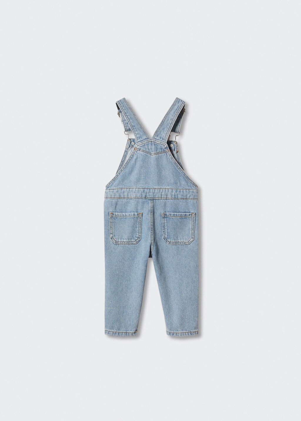 Lined denim dungarees - Reverse of the article