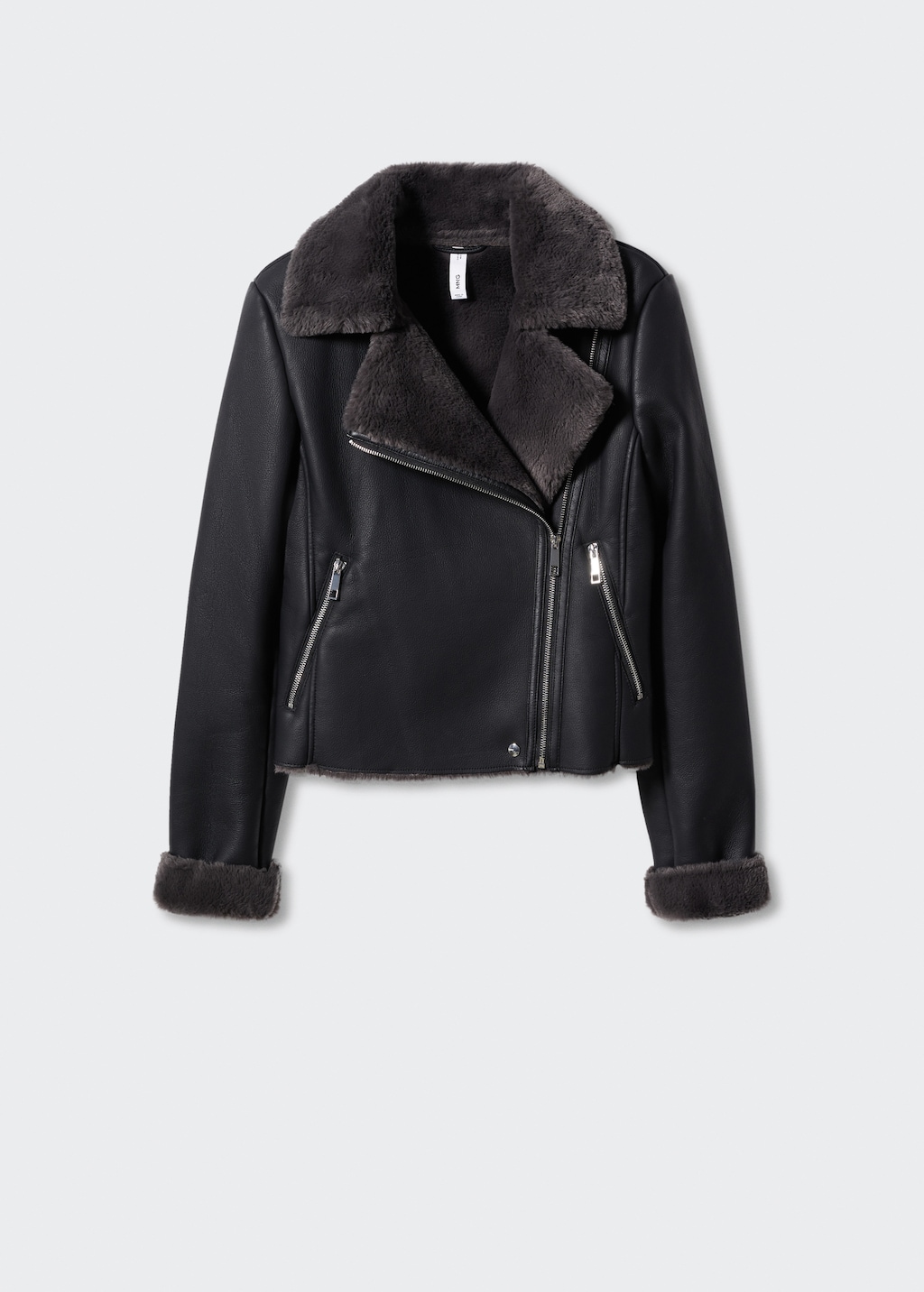 Jacket with shearling-effect lining - Article without model