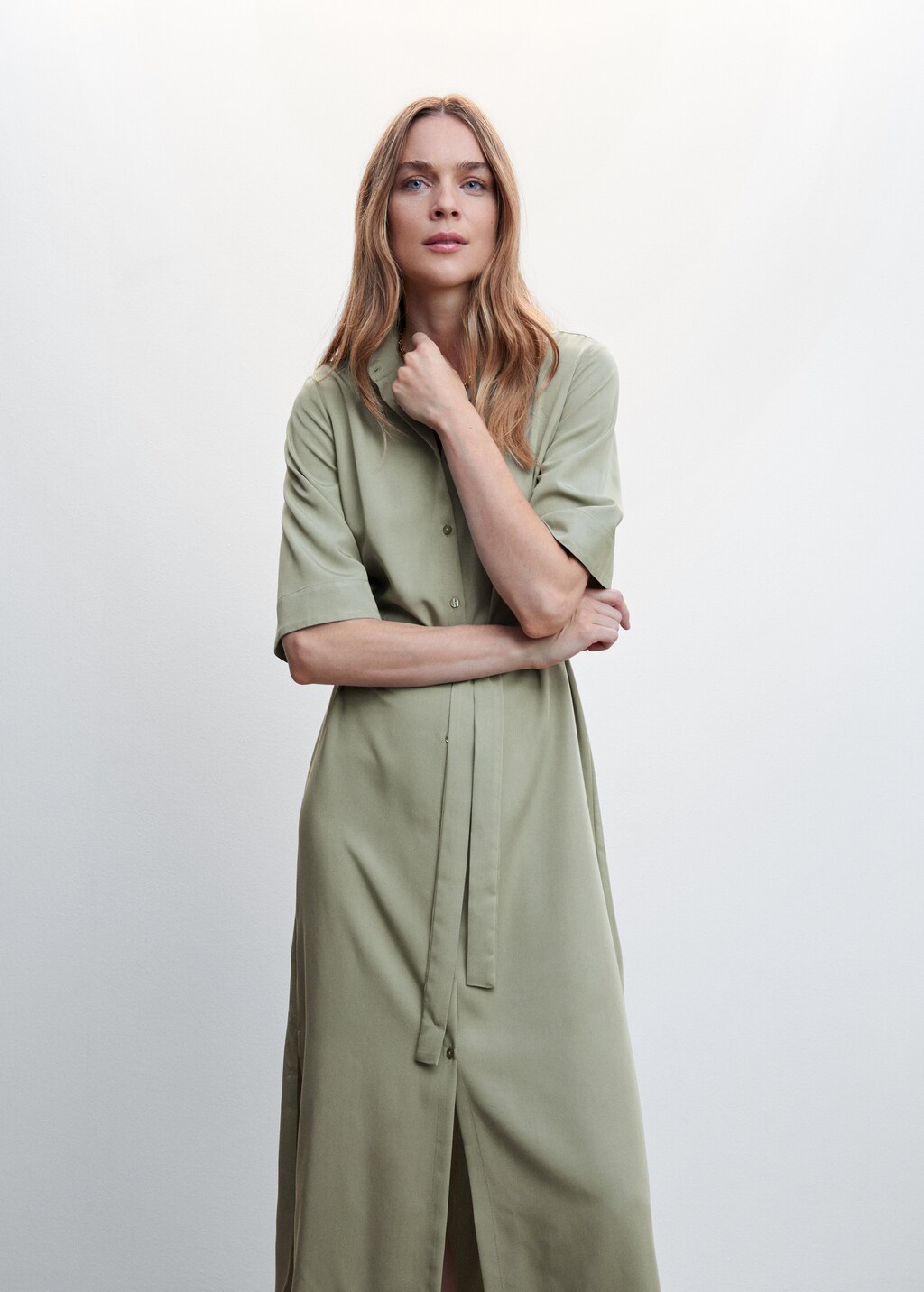 Bow shirt dress - Medium plane