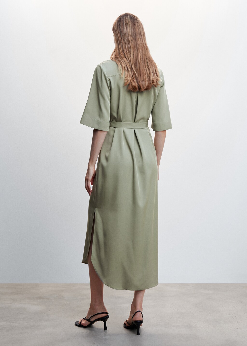 Bow shirt dress - Reverse of the article