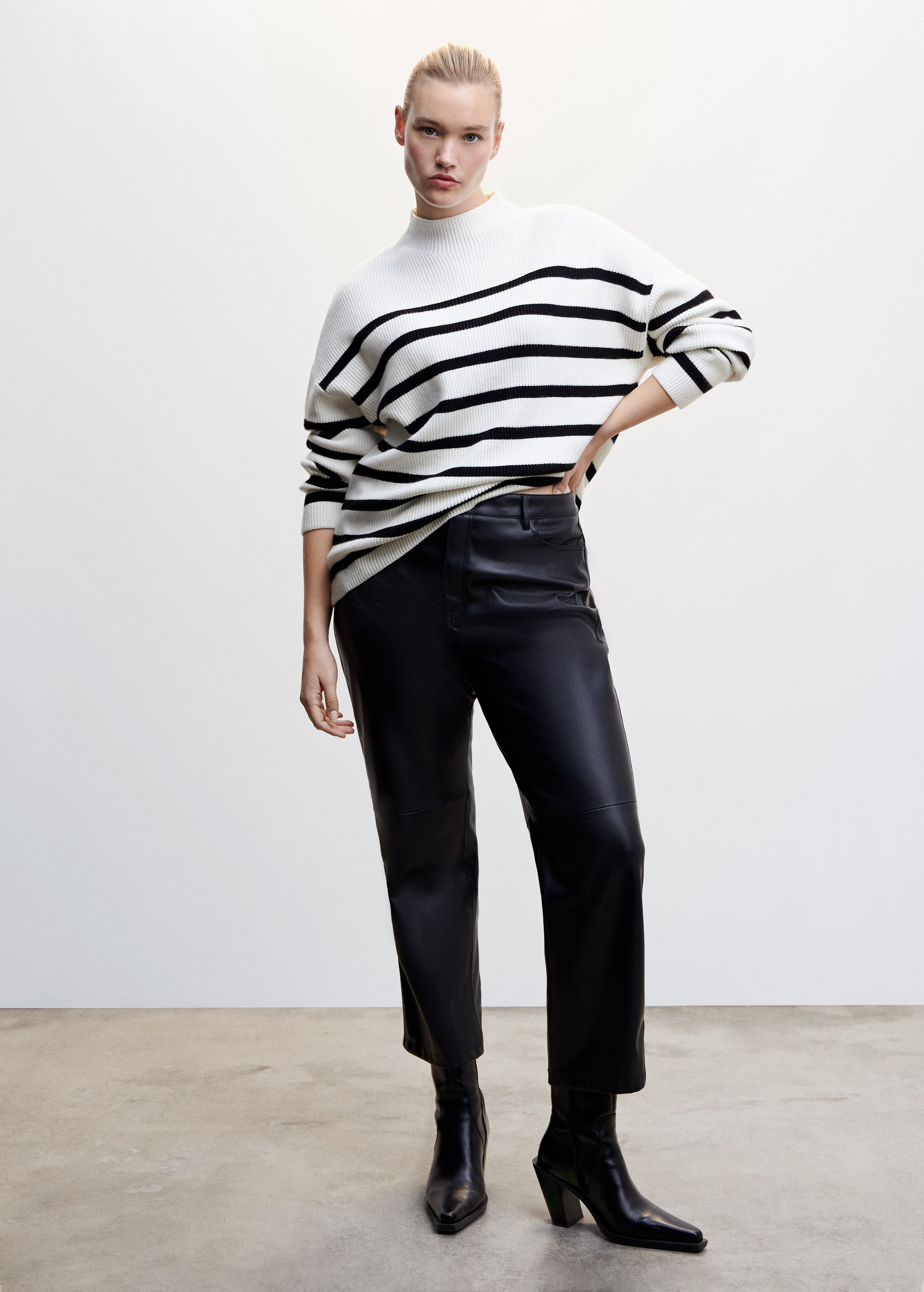 Striped rib sweater - Details of the article 3