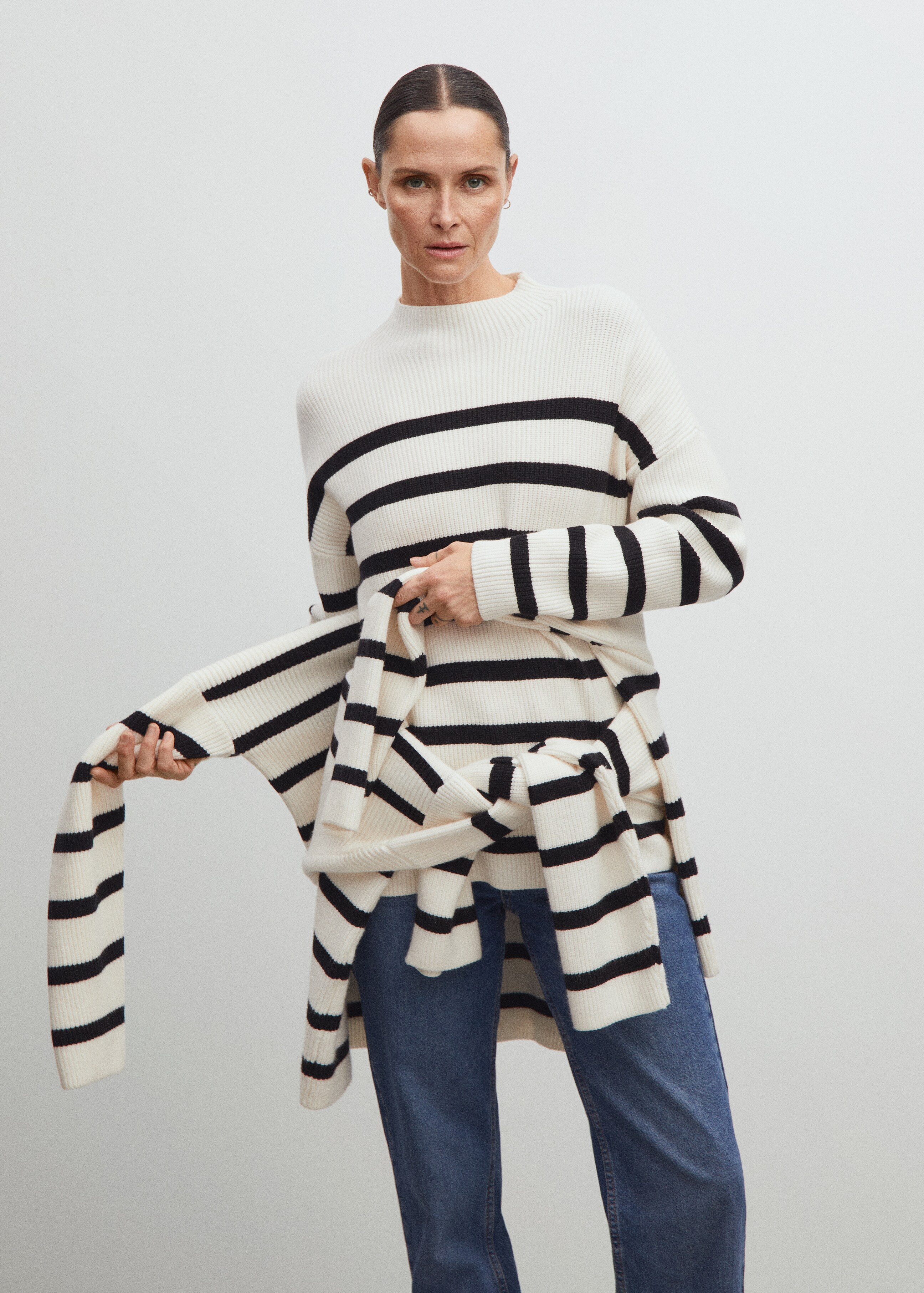 Striped rib sweater - Details of the article 7