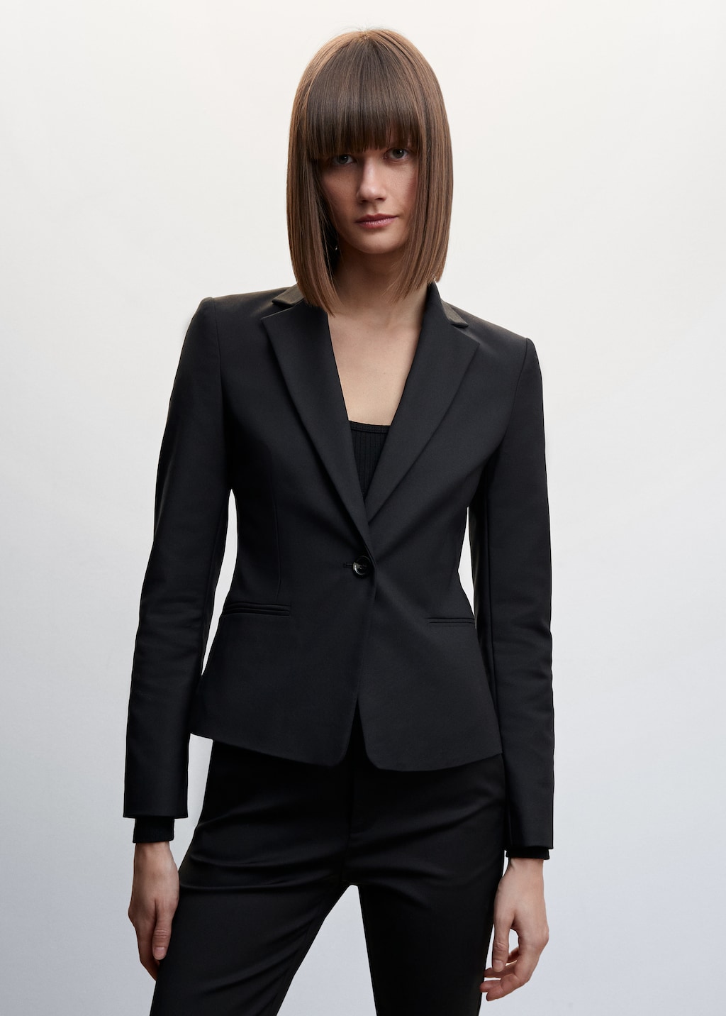 Structured suit blazer - Medium plane