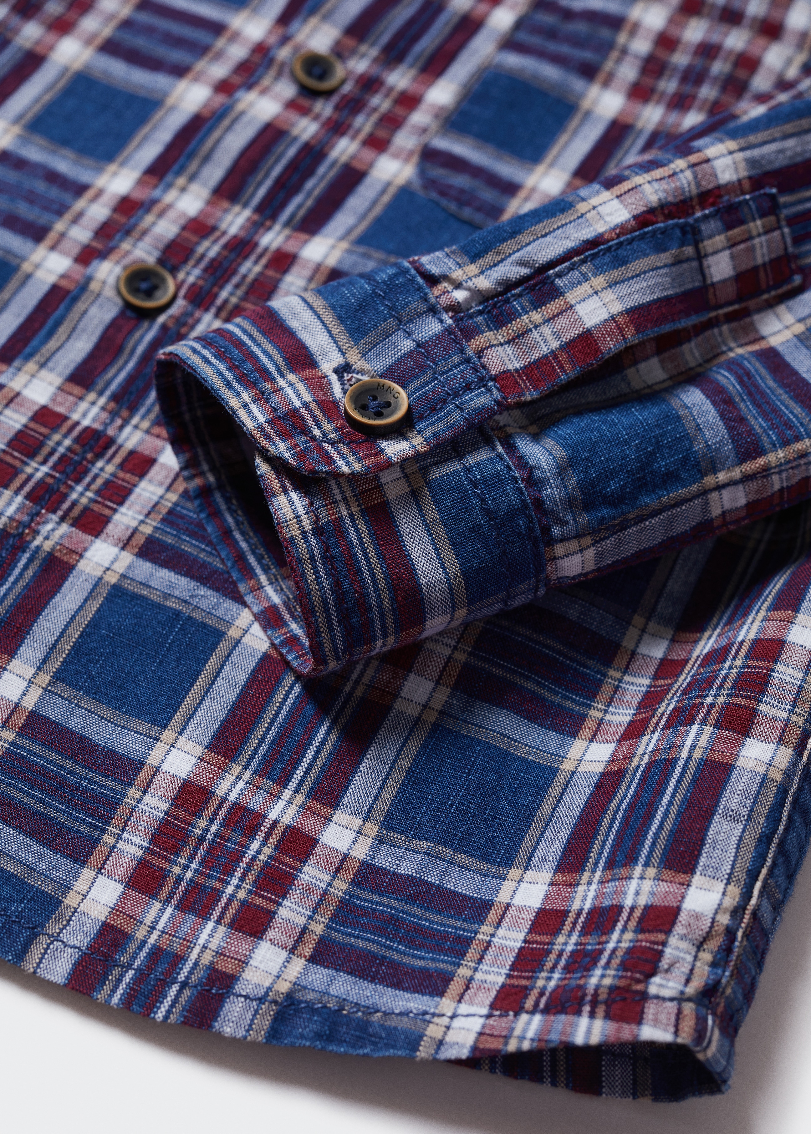 Check cotton shirt - Details of the article 0