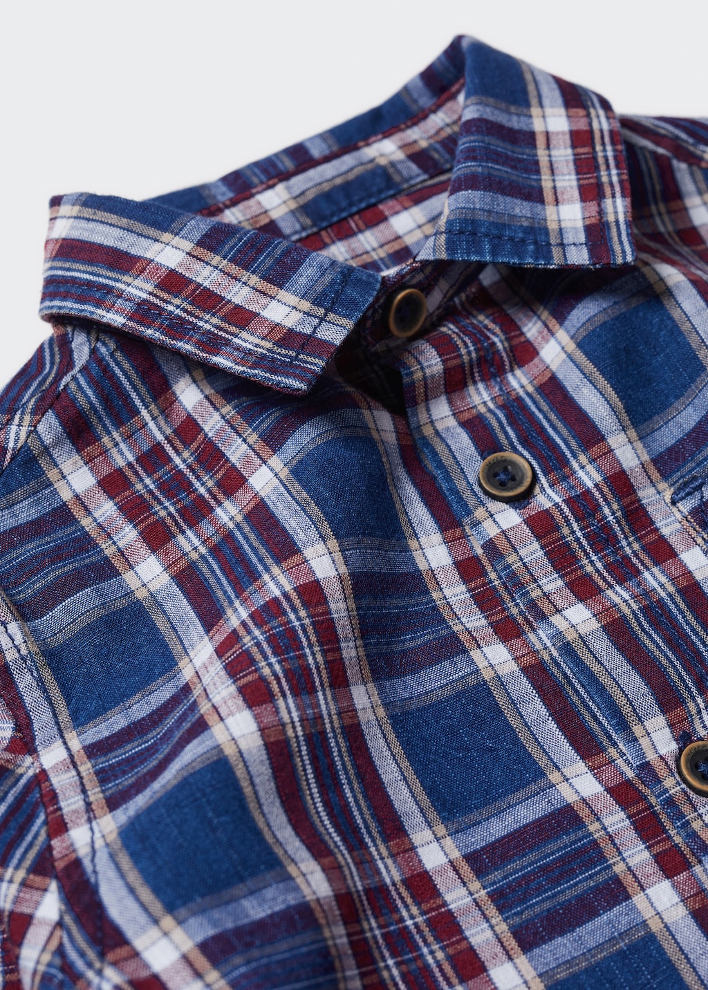 Check cotton shirt - Details of the article 8