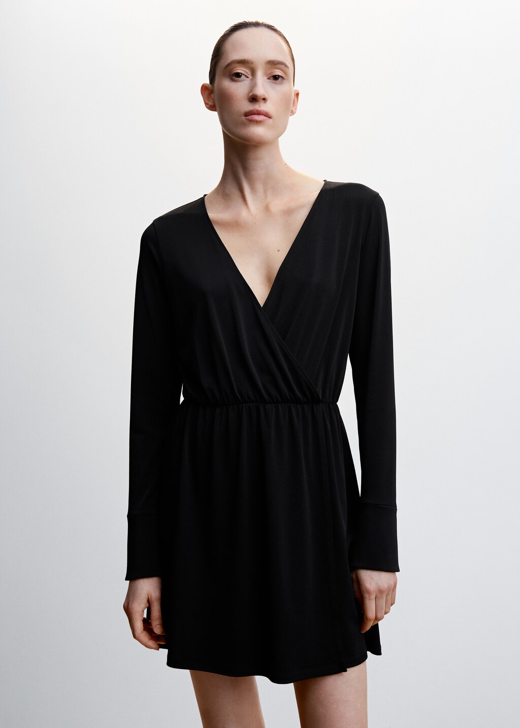 Wrap neckline dress - Medium plane