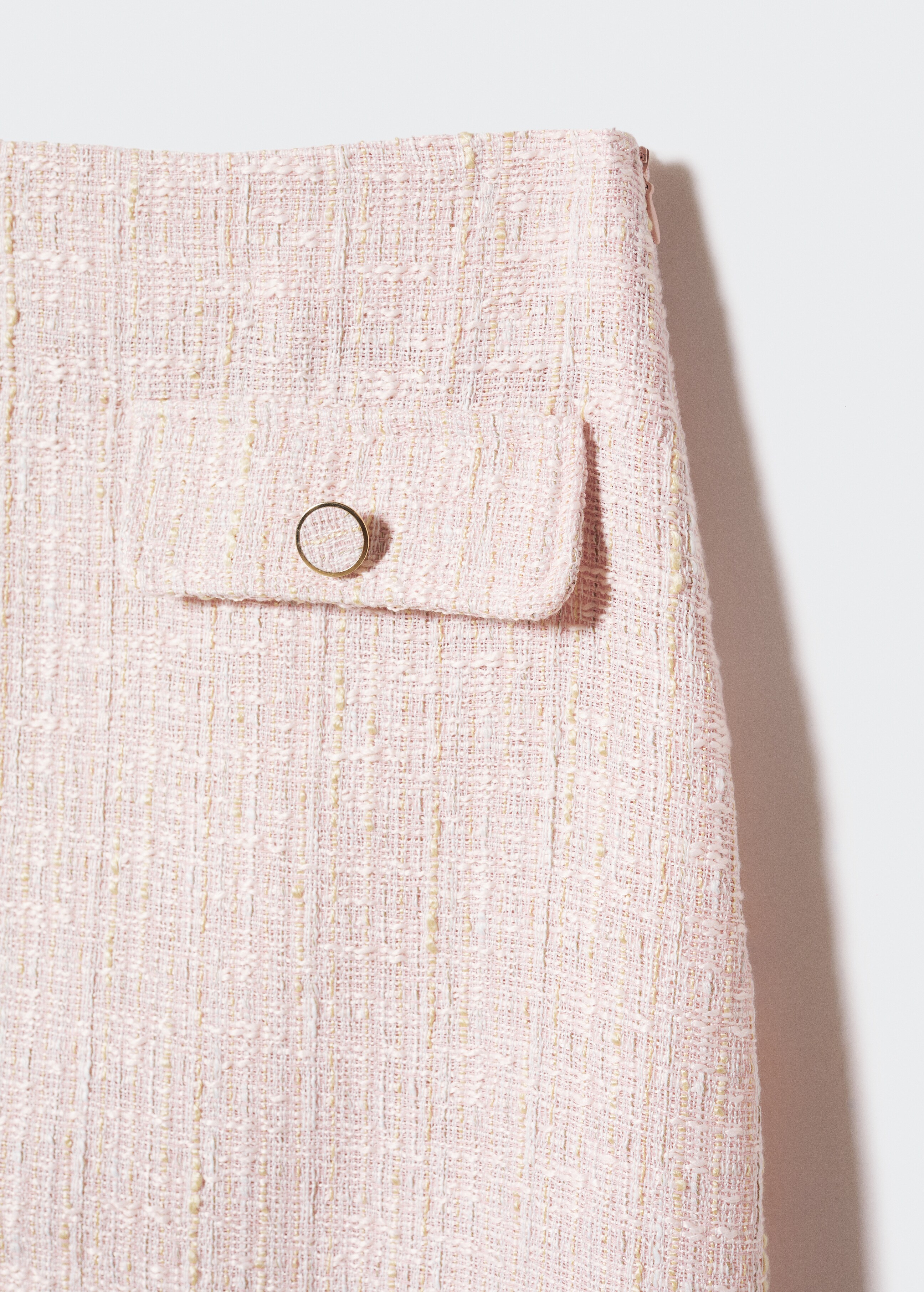 Buttoned tweed skirt - Details of the article 8