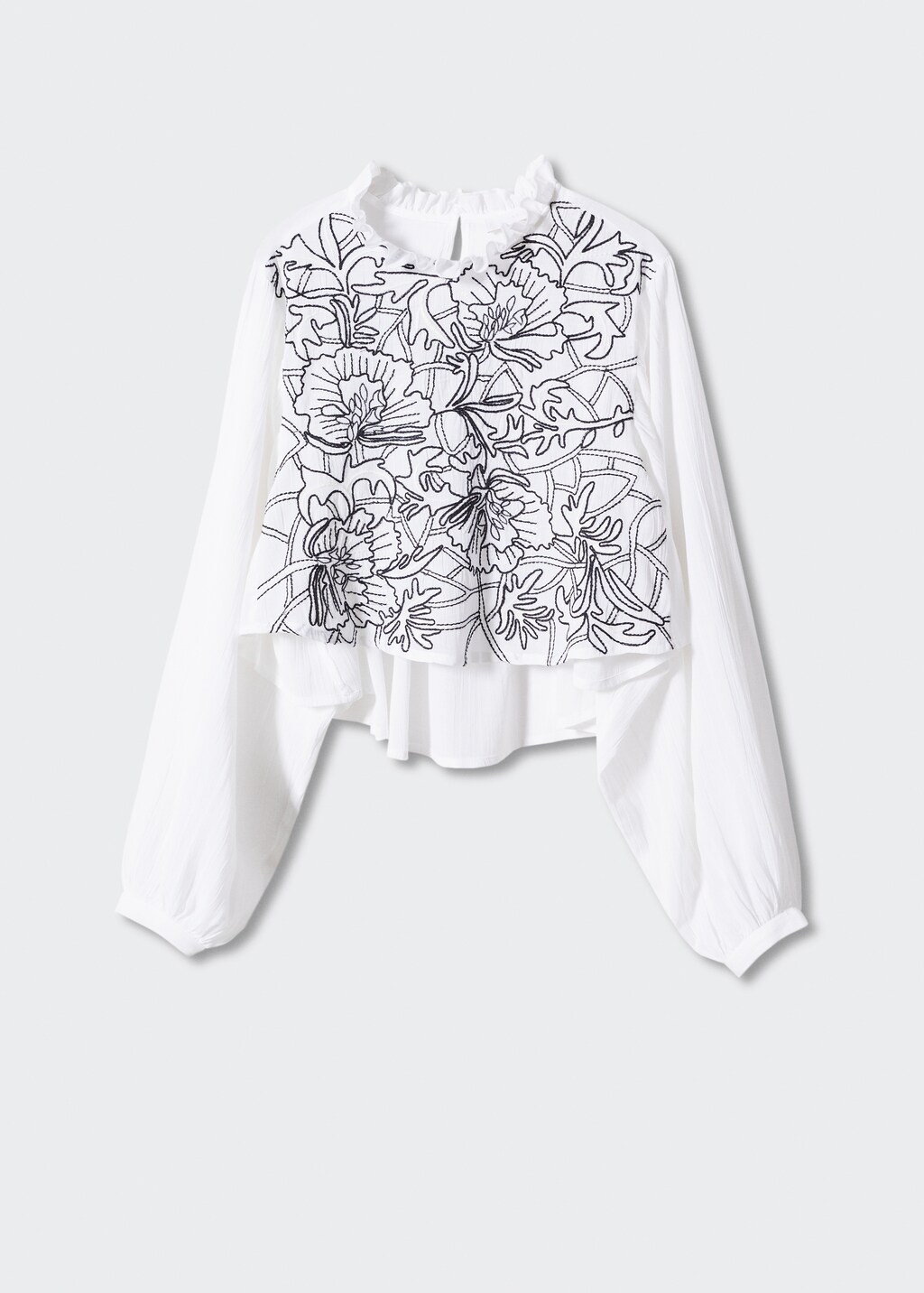 Cotton embroidered blouse - Article without model