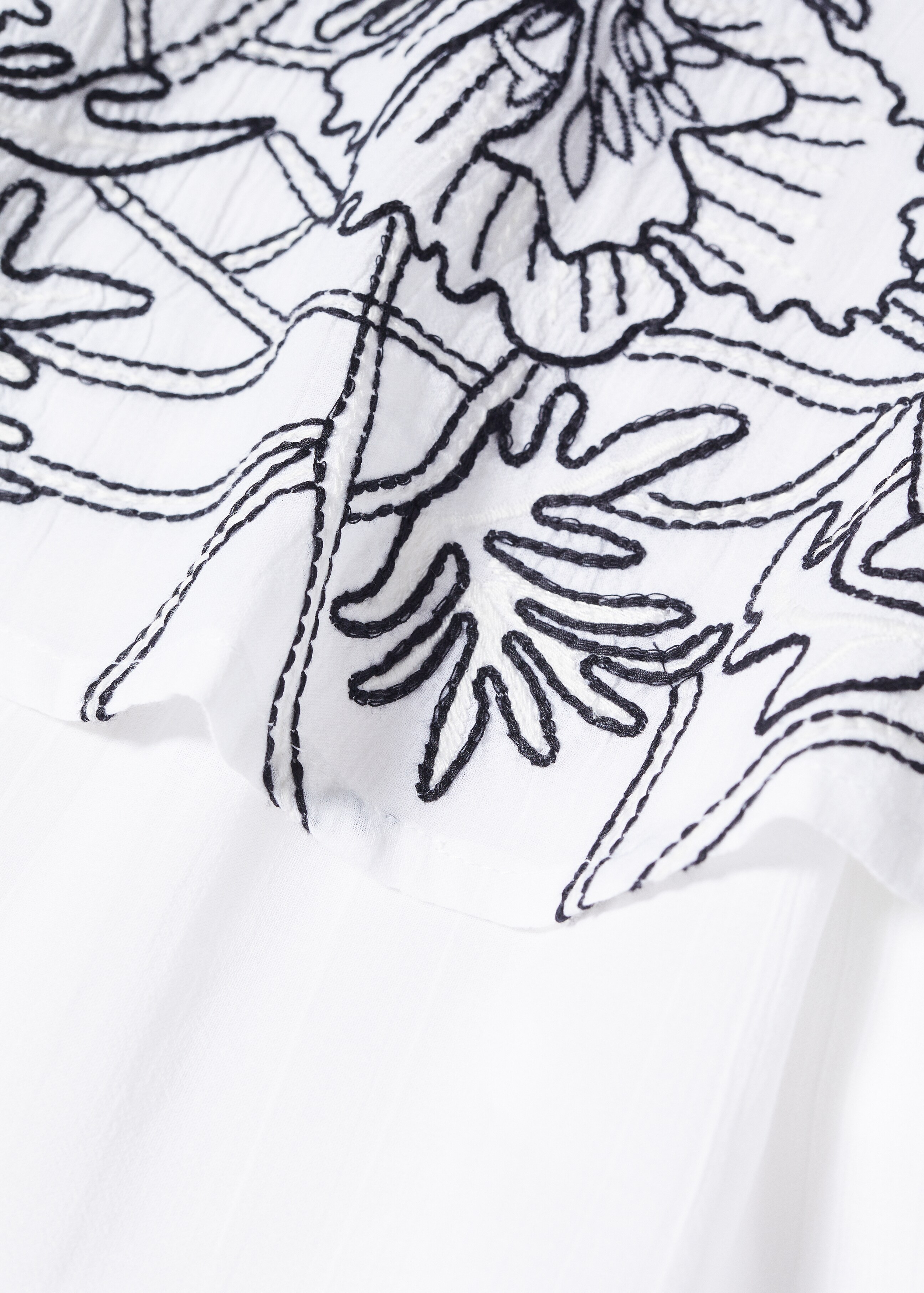 Cotton embroidered blouse - Details of the article 8