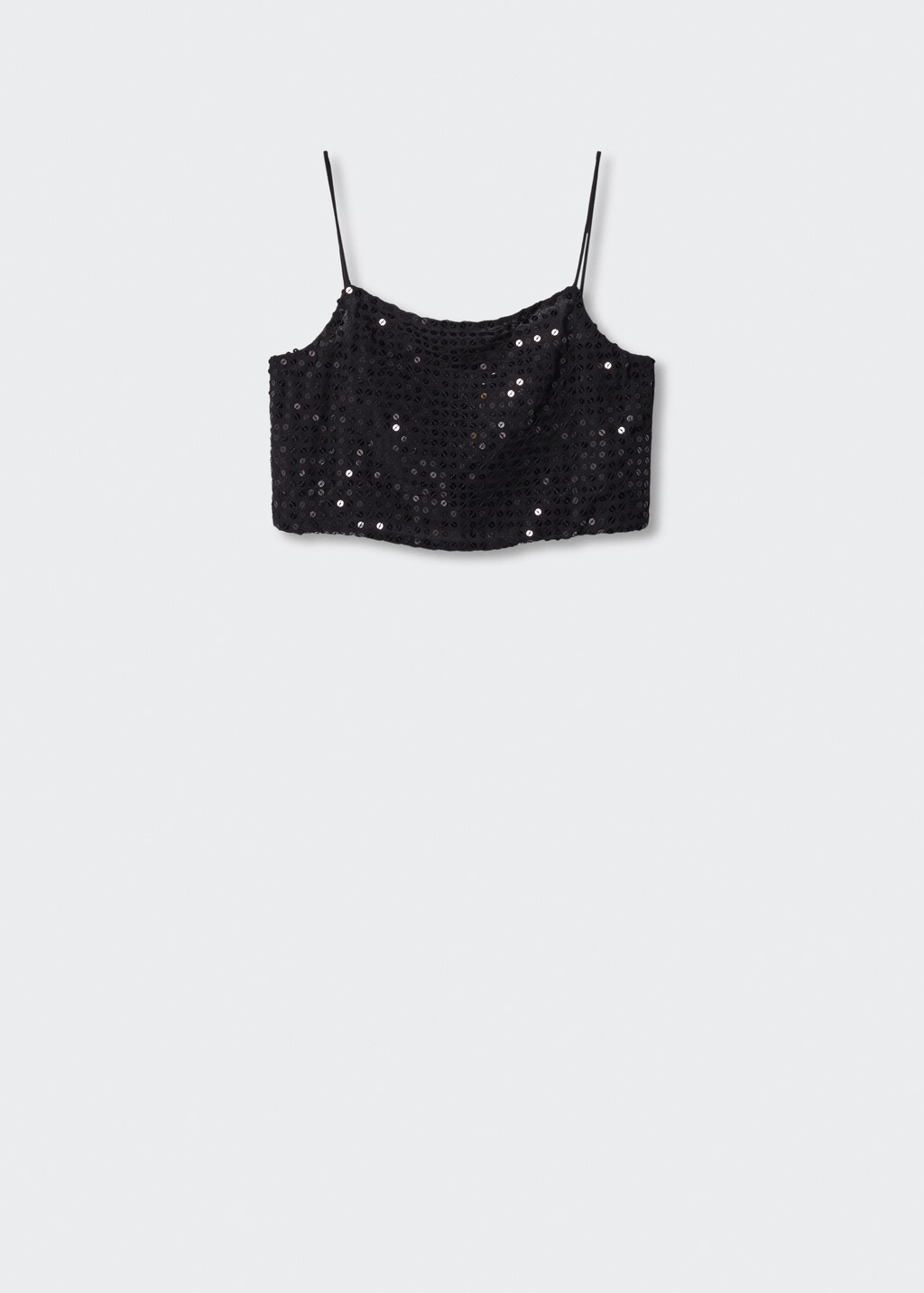 Cropped top with sequins - Article without model