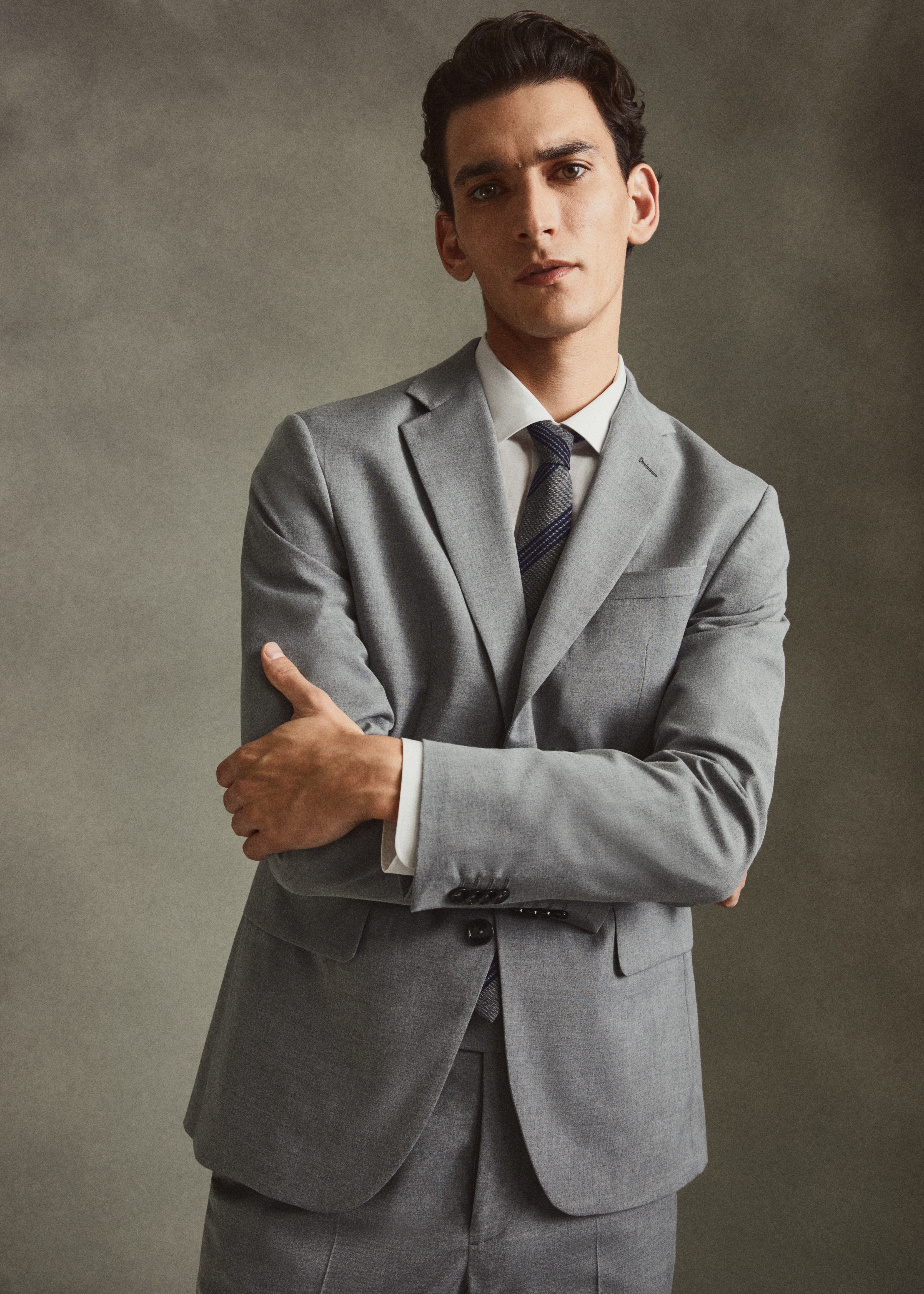 Slim-fit suit blazer - Details of the article 5
