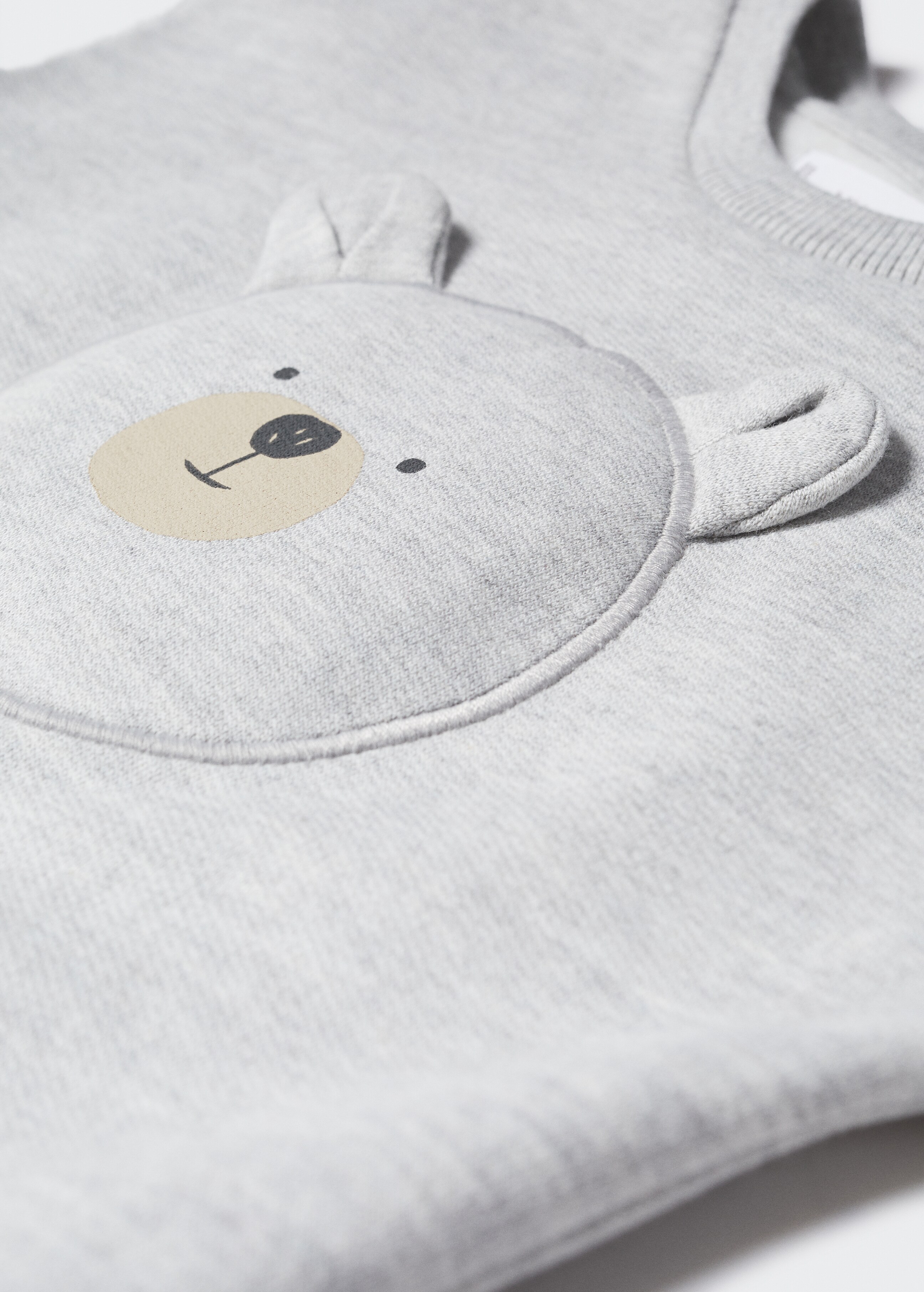 Embossed bear sweatshirt - Details of the article 8