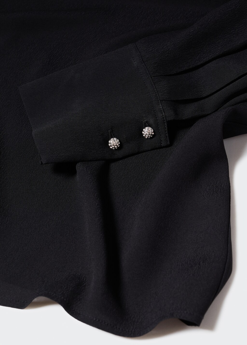 High neck blouse with jewel buttons - Details of the article 8