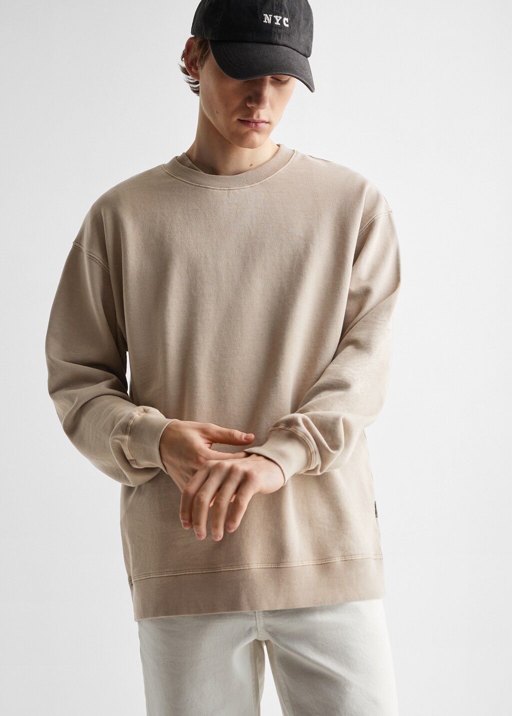 Basic cotton sweater - Medium plane