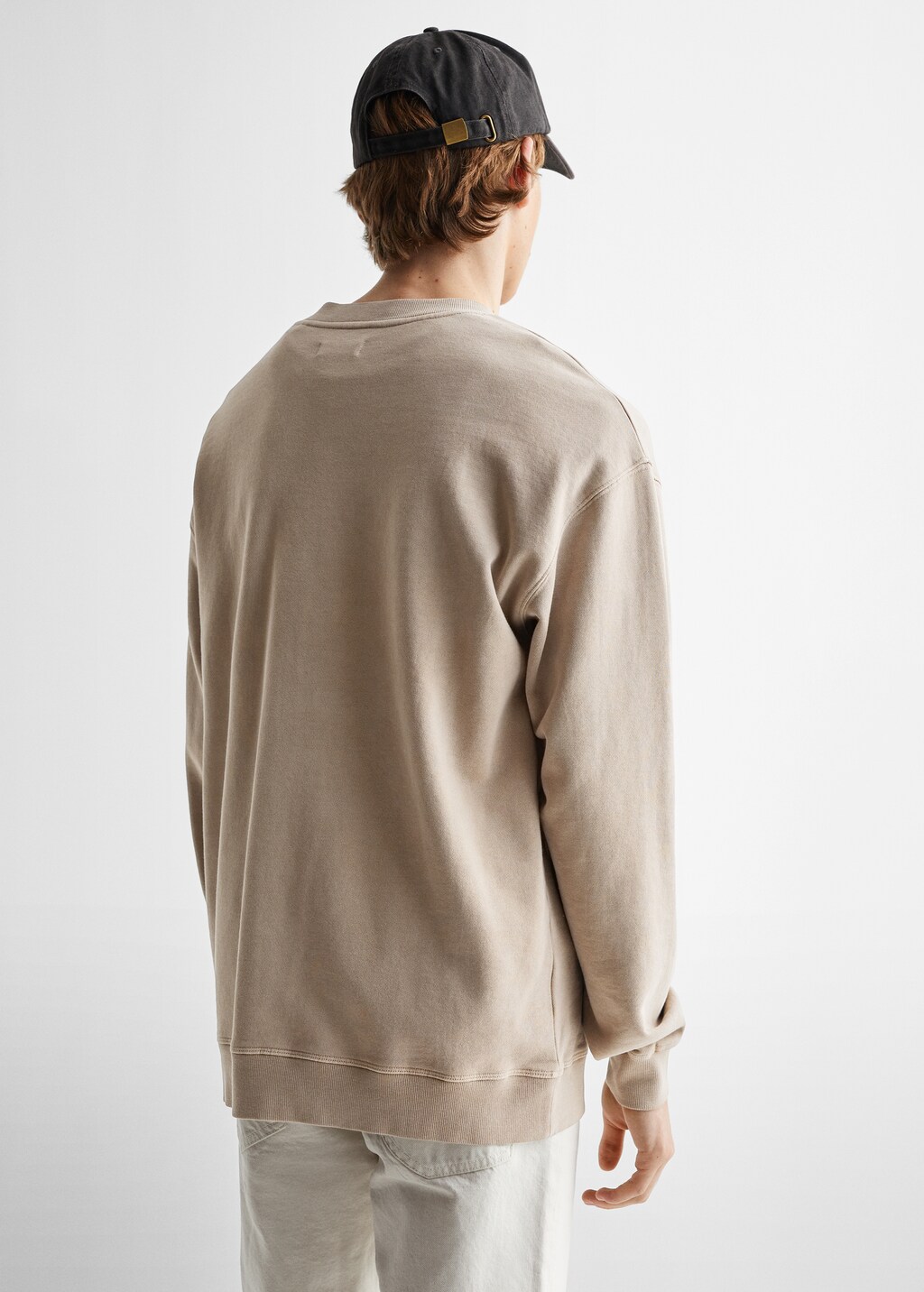 Basic cotton sweater - Reverse of the article