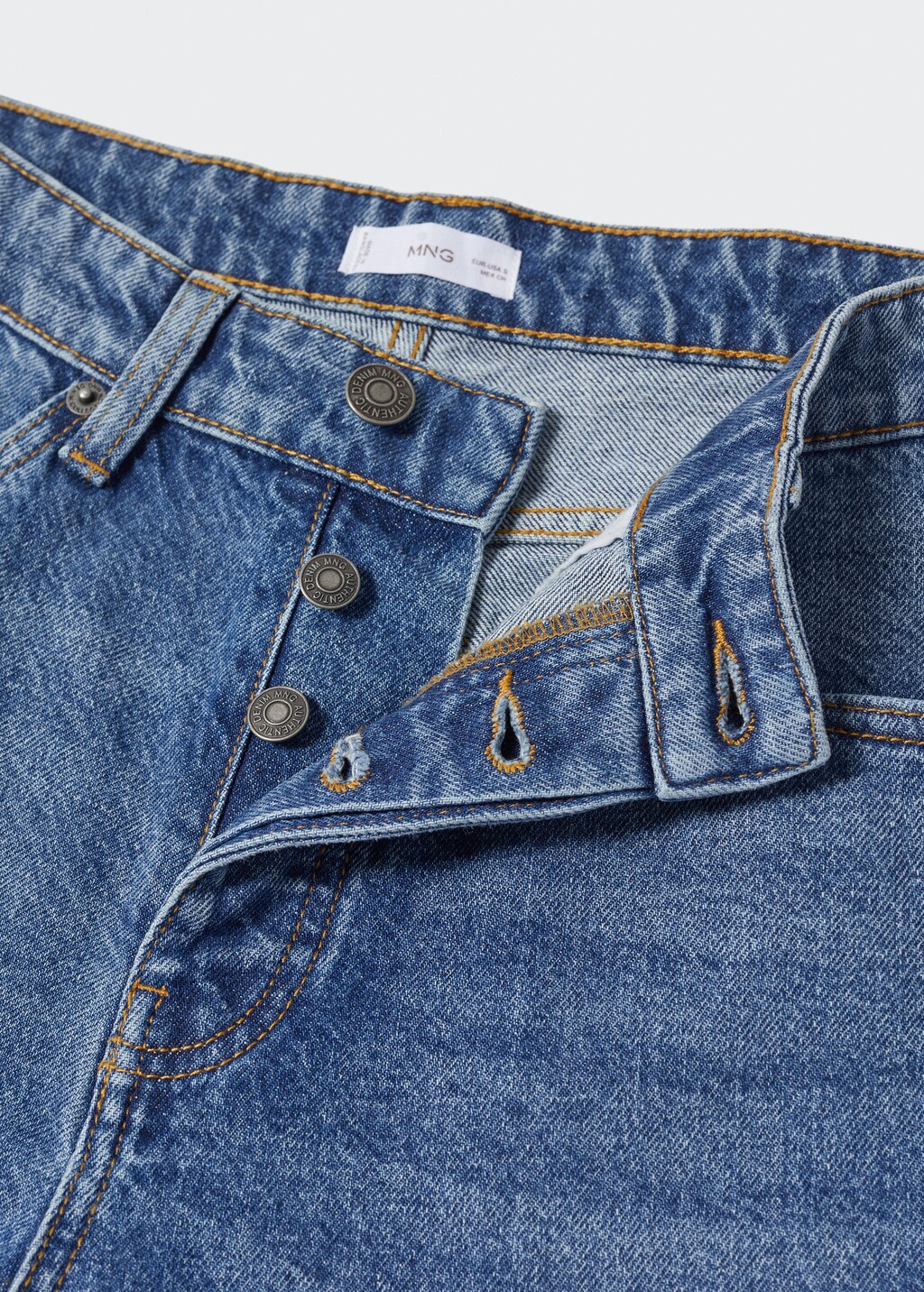 Tapered-fit jeans with buttons - Details of the article 8