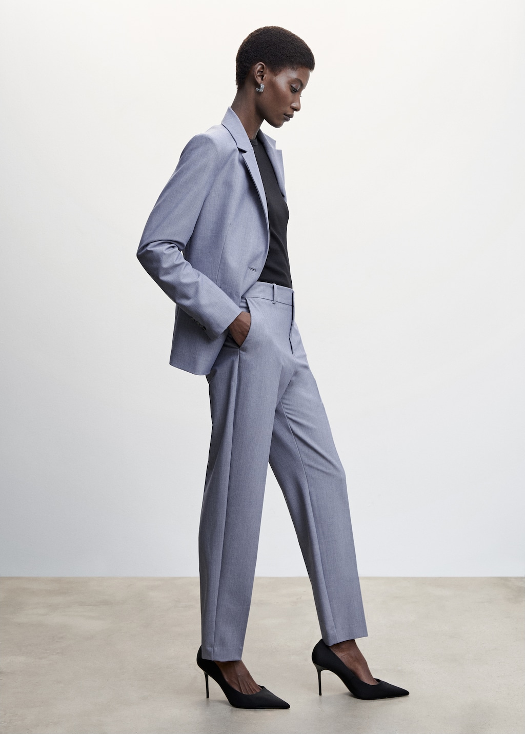 Straight suit pants - Details of the article 2