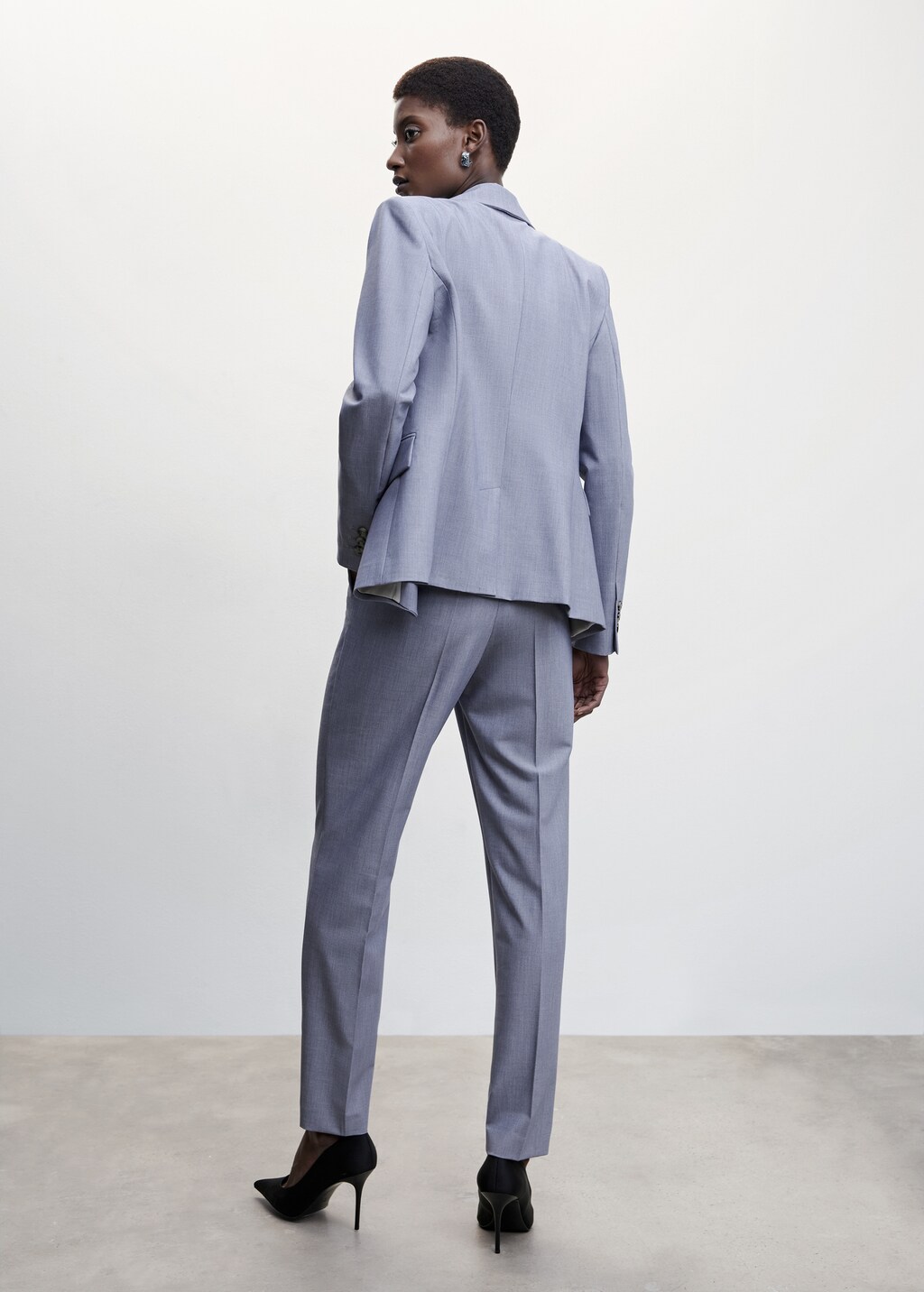 Straight suit pants - Reverse of the article