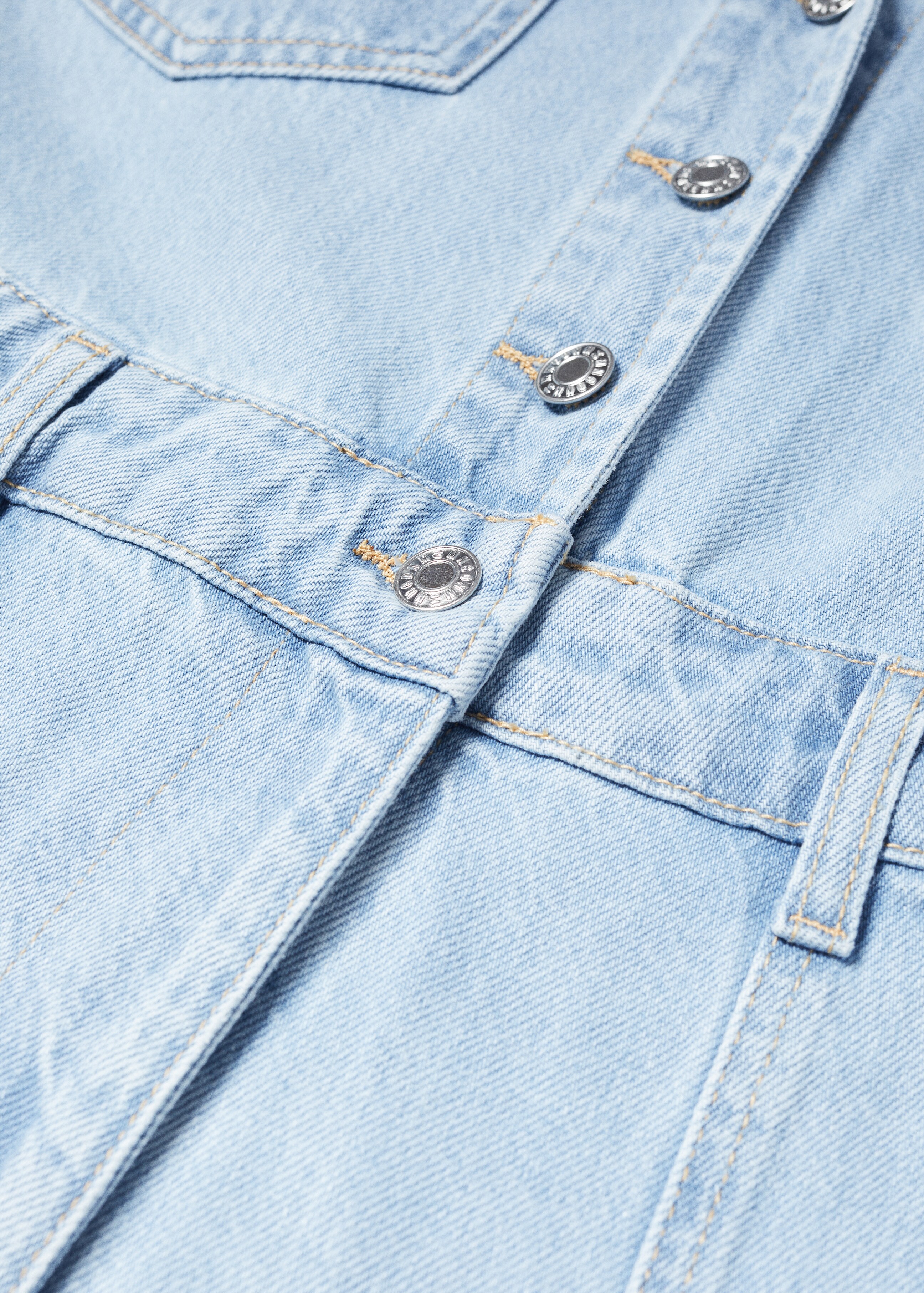 Cotton denim jumpsuit - Details of the article 8