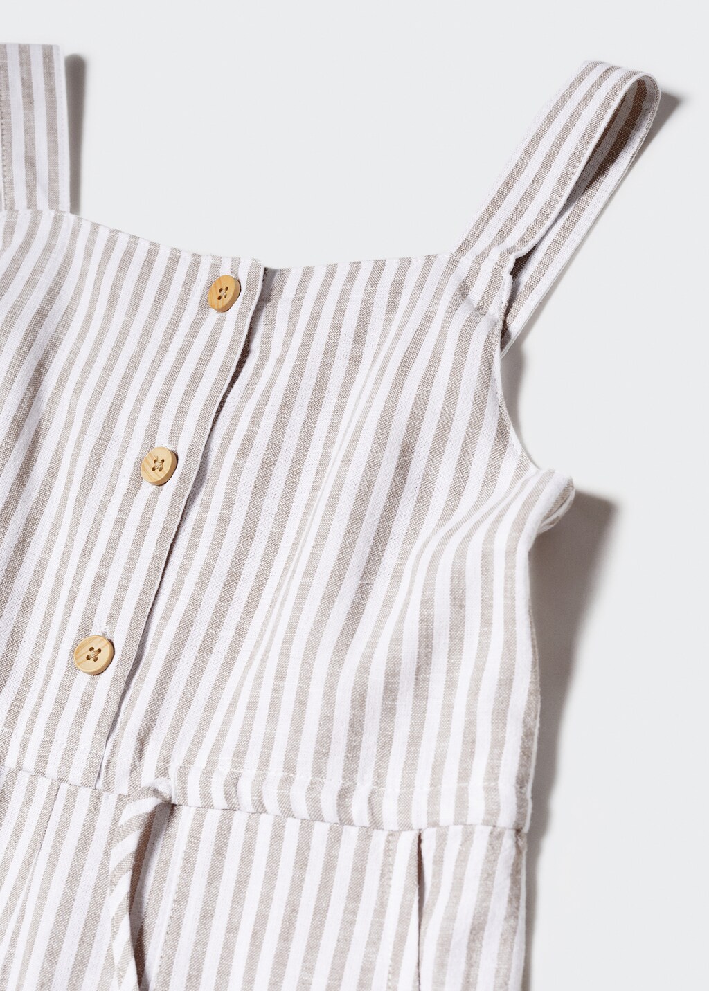 Linen-blend striped jumpsuit - Details of the article 8