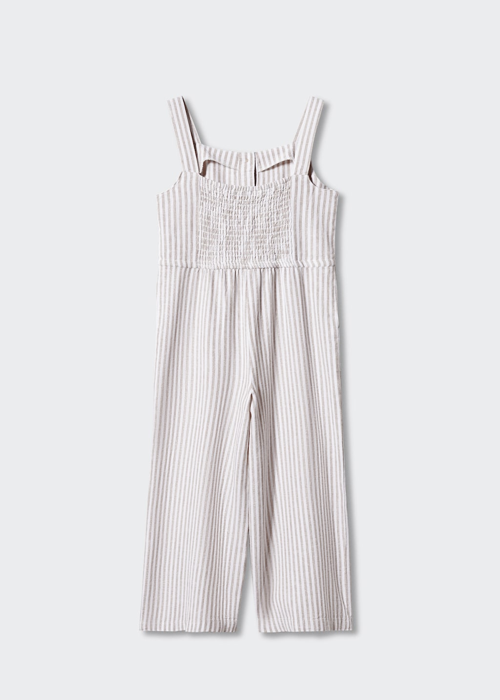 Linen-blend striped jumpsuit - Reverse of the article