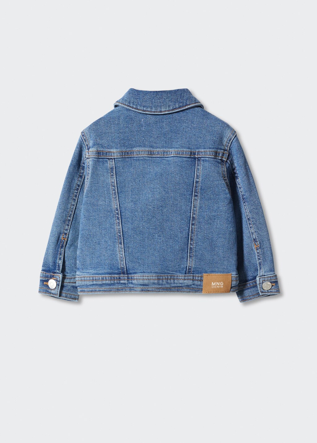 Pockets denim jacket - Reverse of the article