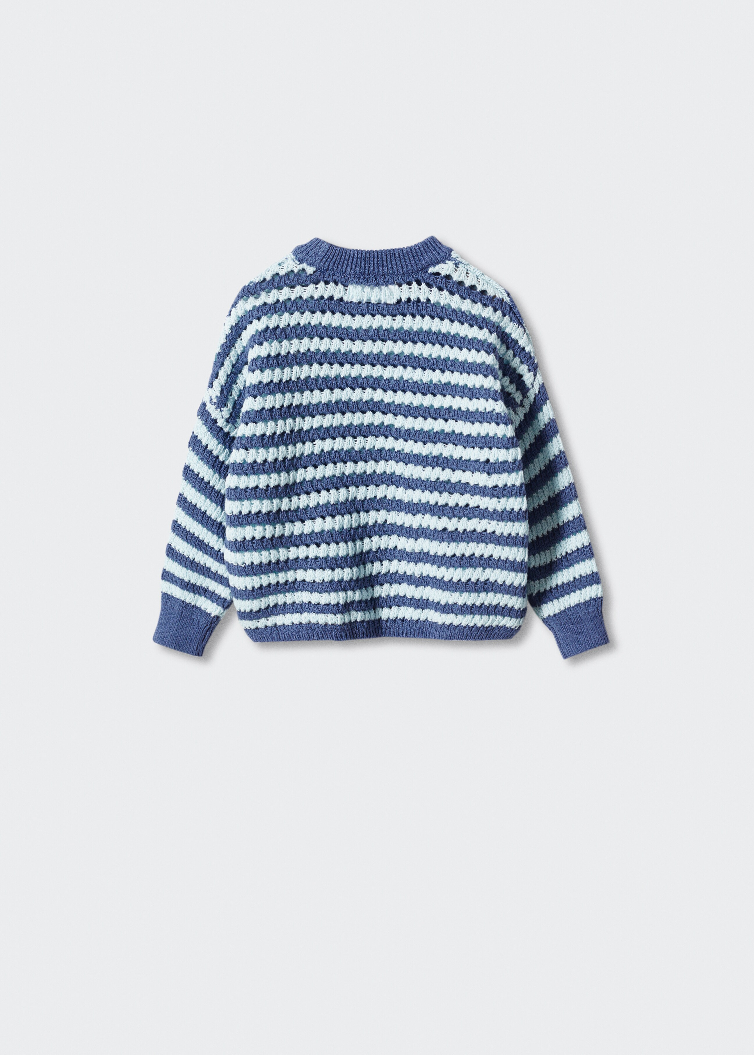 Striped openwork knit sweater - Reverse of the article
