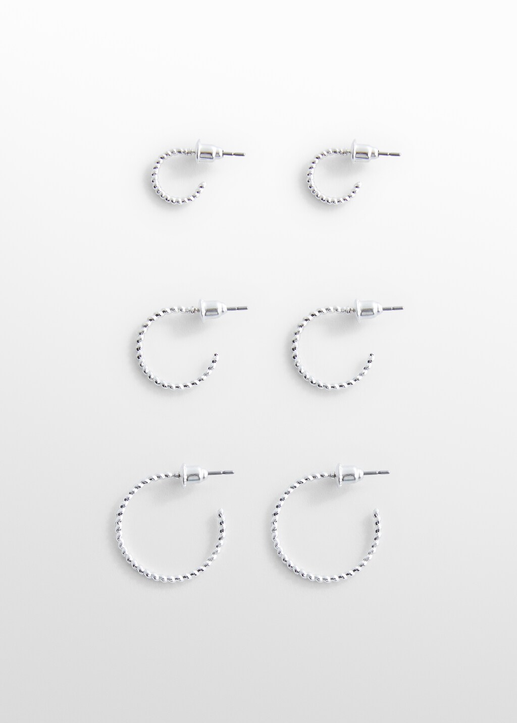 Pack of 3 hoop earrings - Article without model