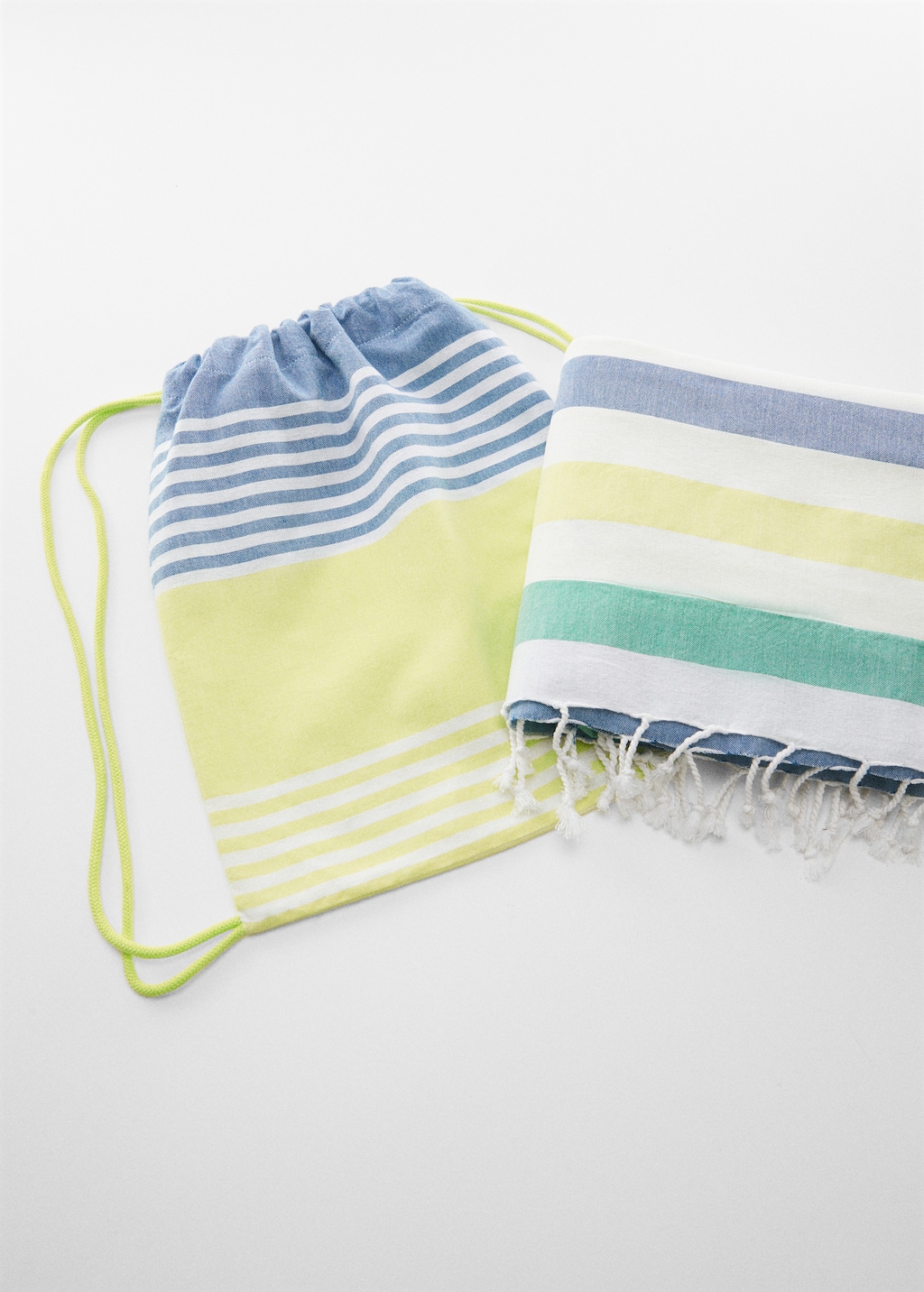 Striped cotton towel - Medium plane