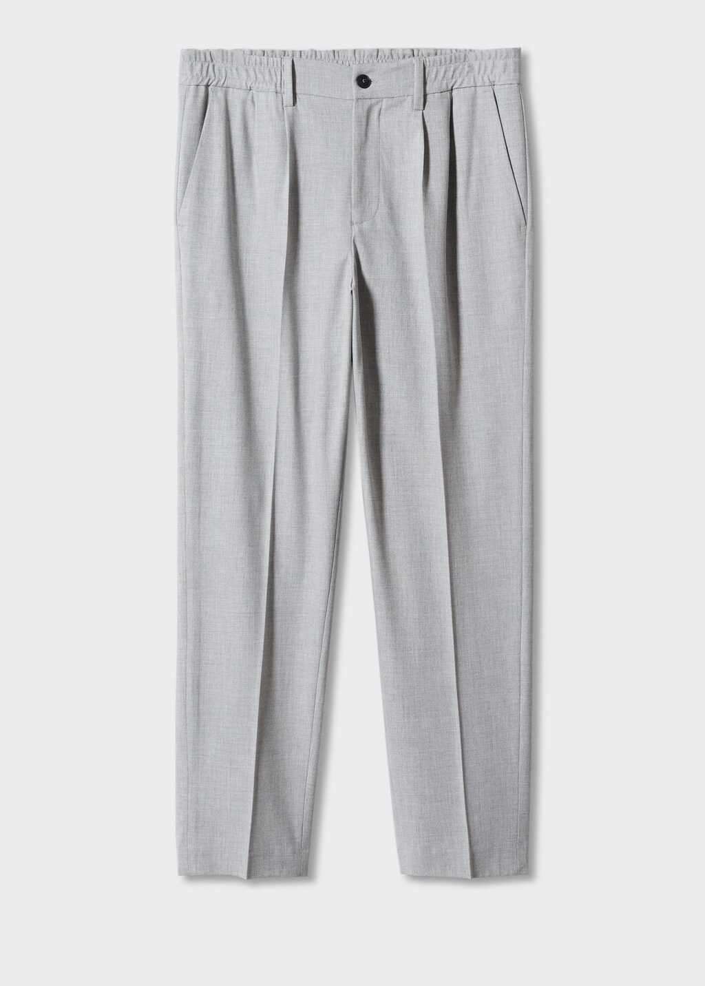 Tapered-fit cotton trousers - Article without model