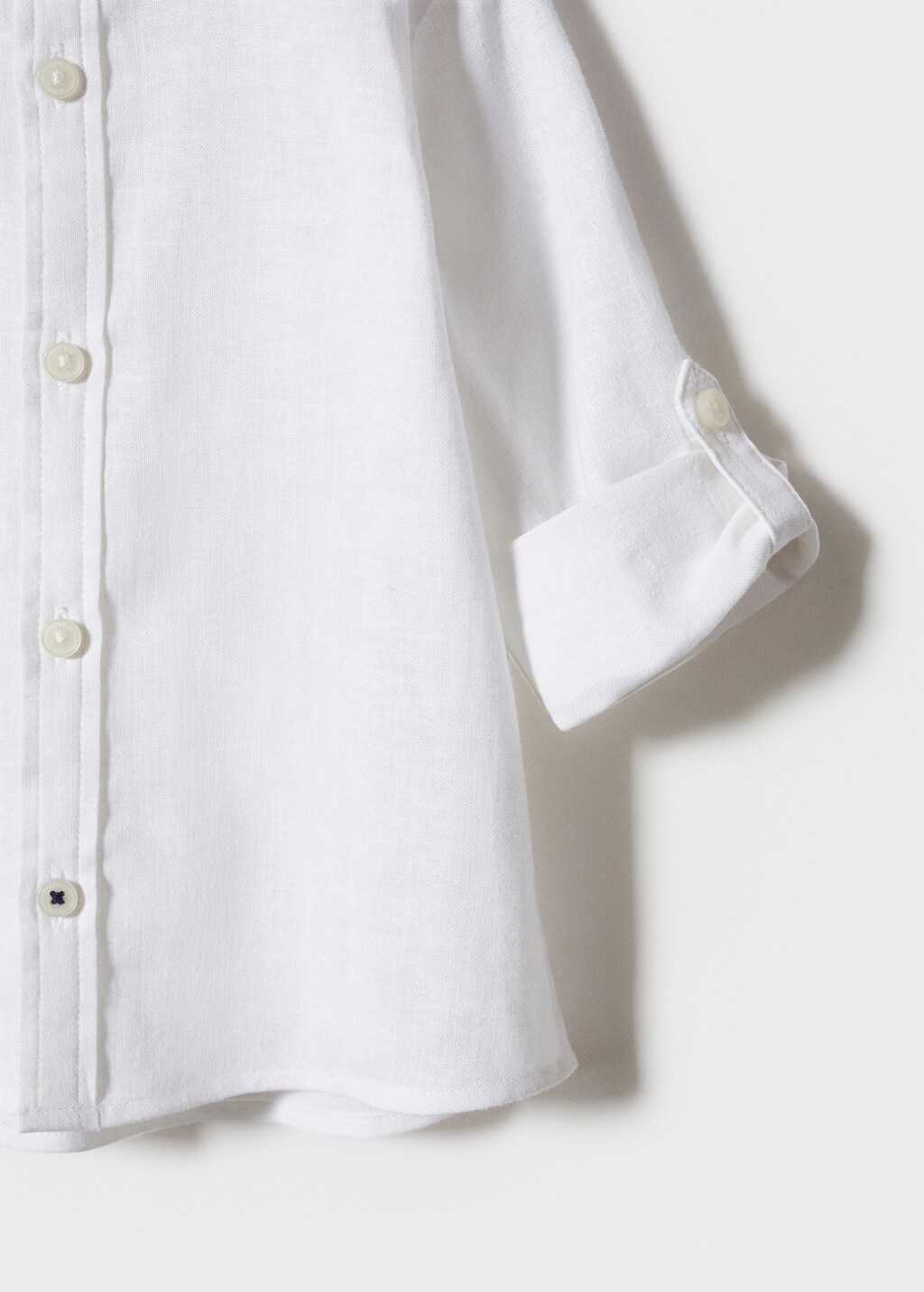 Mao collar linen shirt - Details of the article 8