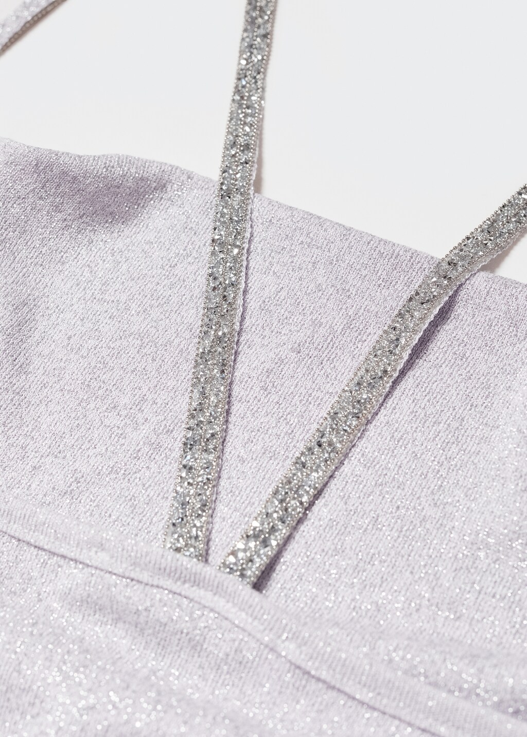 Lurex rhinestone dress - Details of the article 8