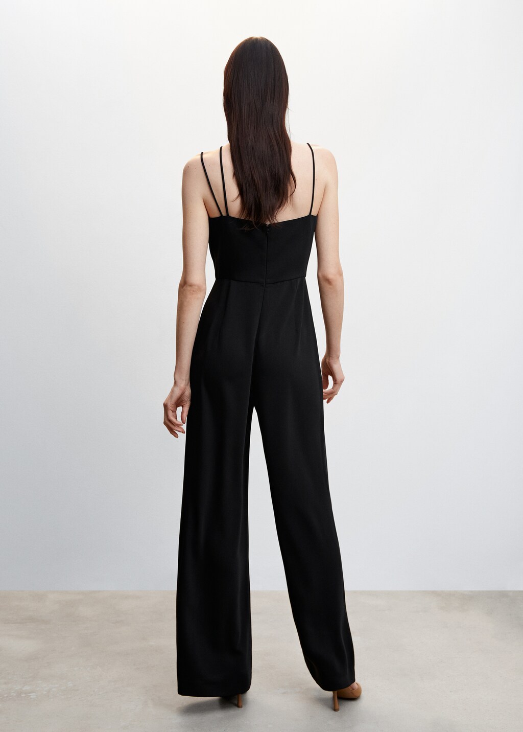 Asymmetric long jumpsuit - Reverse of the article